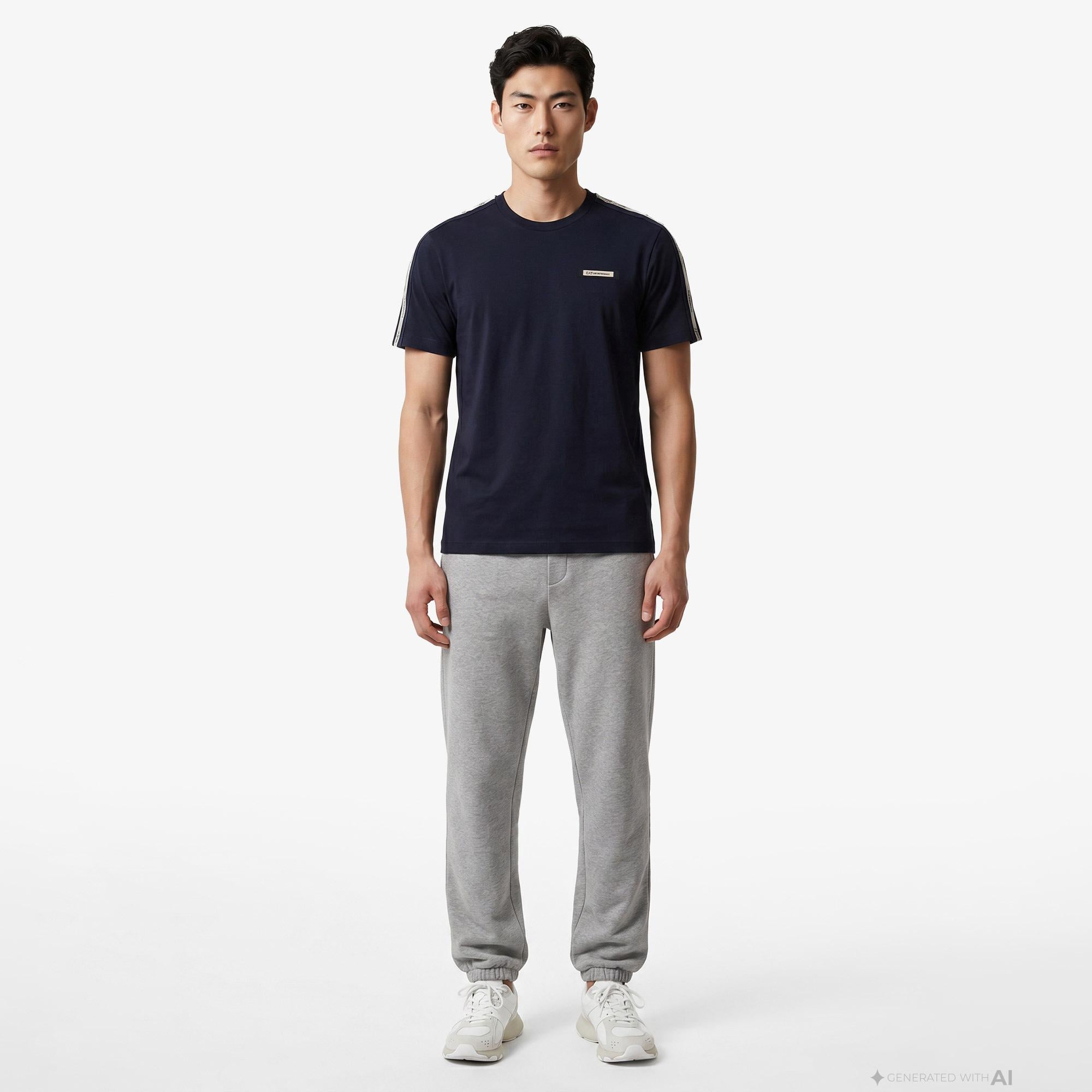 EA7 Erkek Mavi T-Shirt