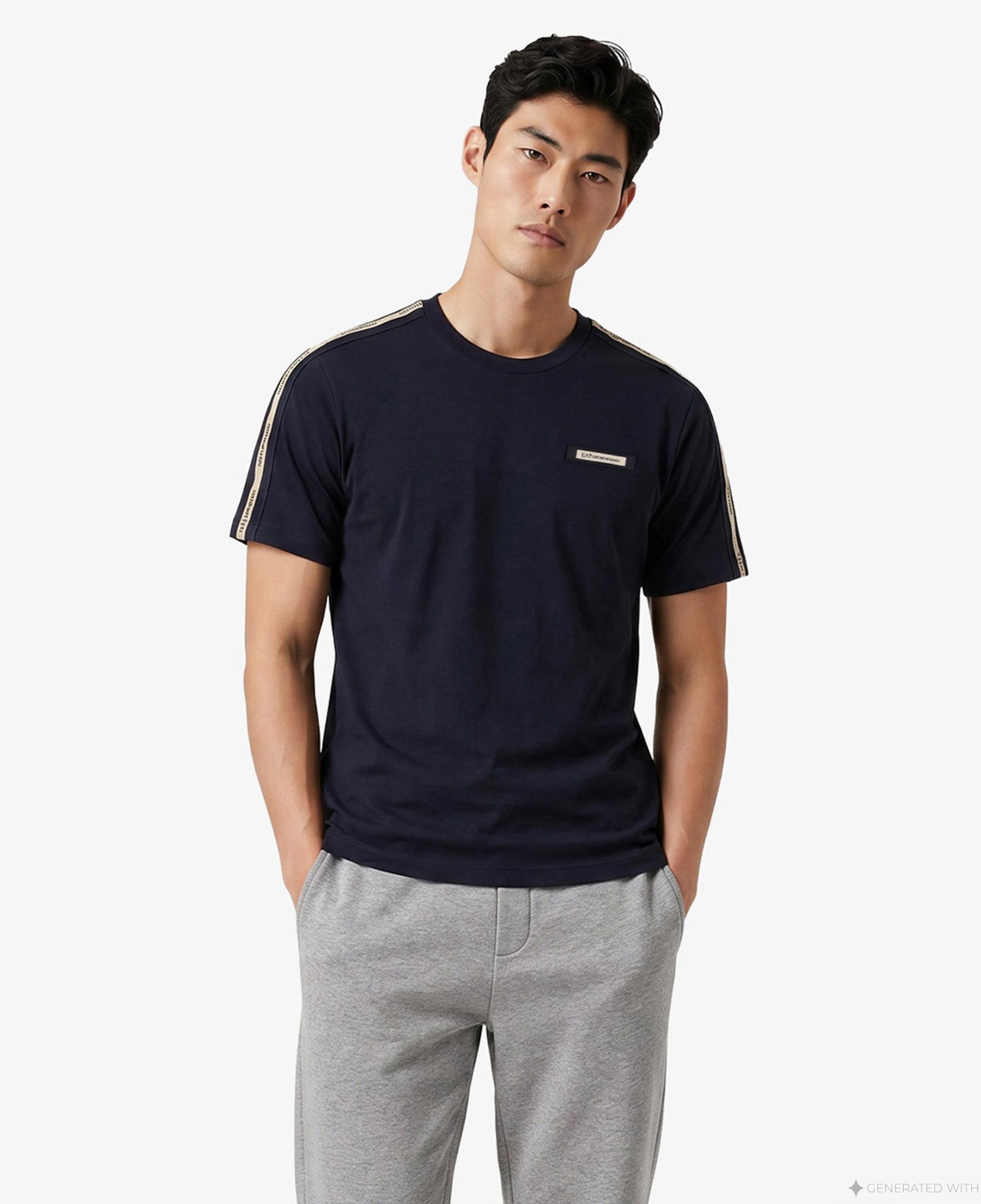 EA7 Erkek Mavi T-Shirt