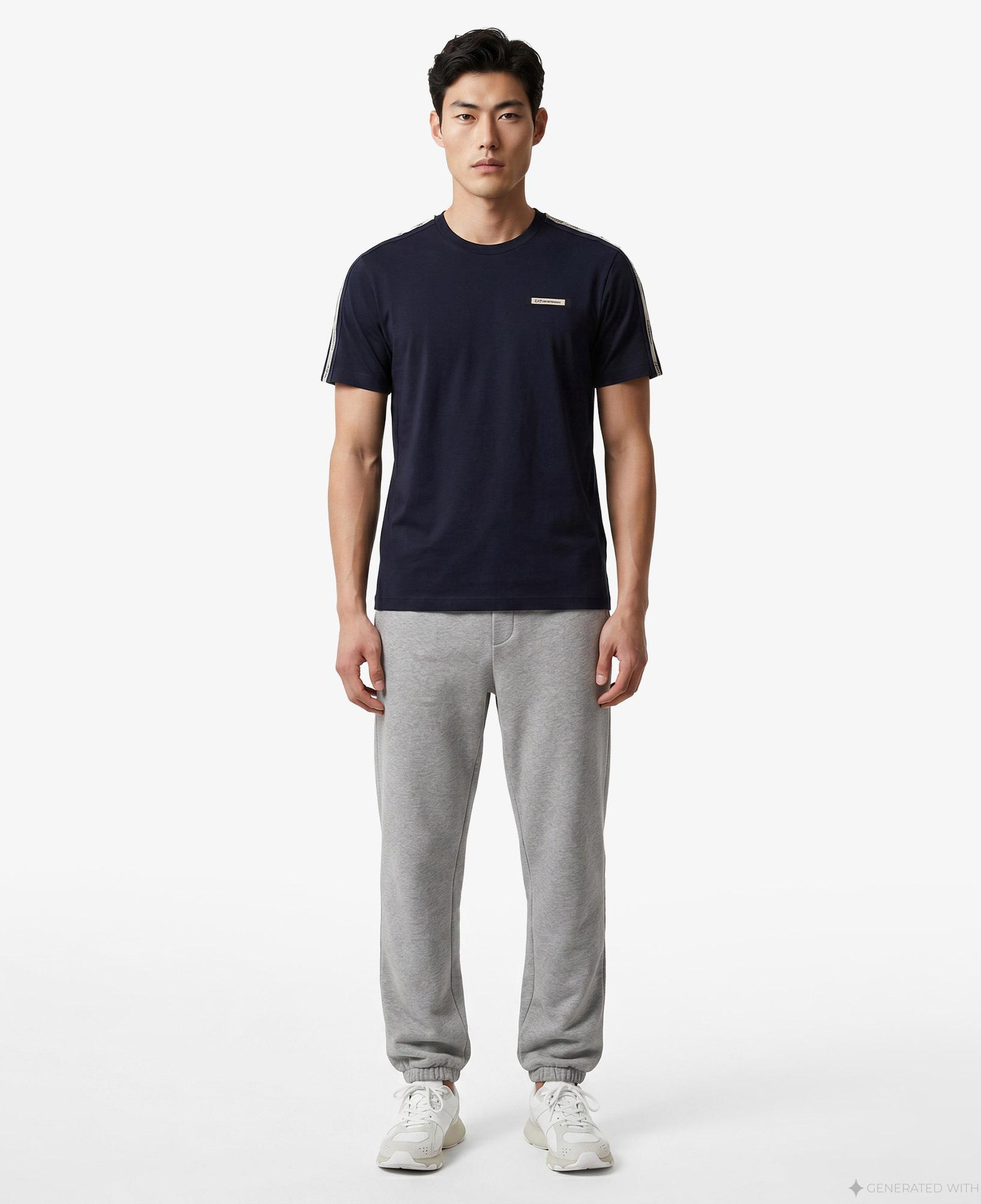 EA7 Erkek Mavi T-Shirt