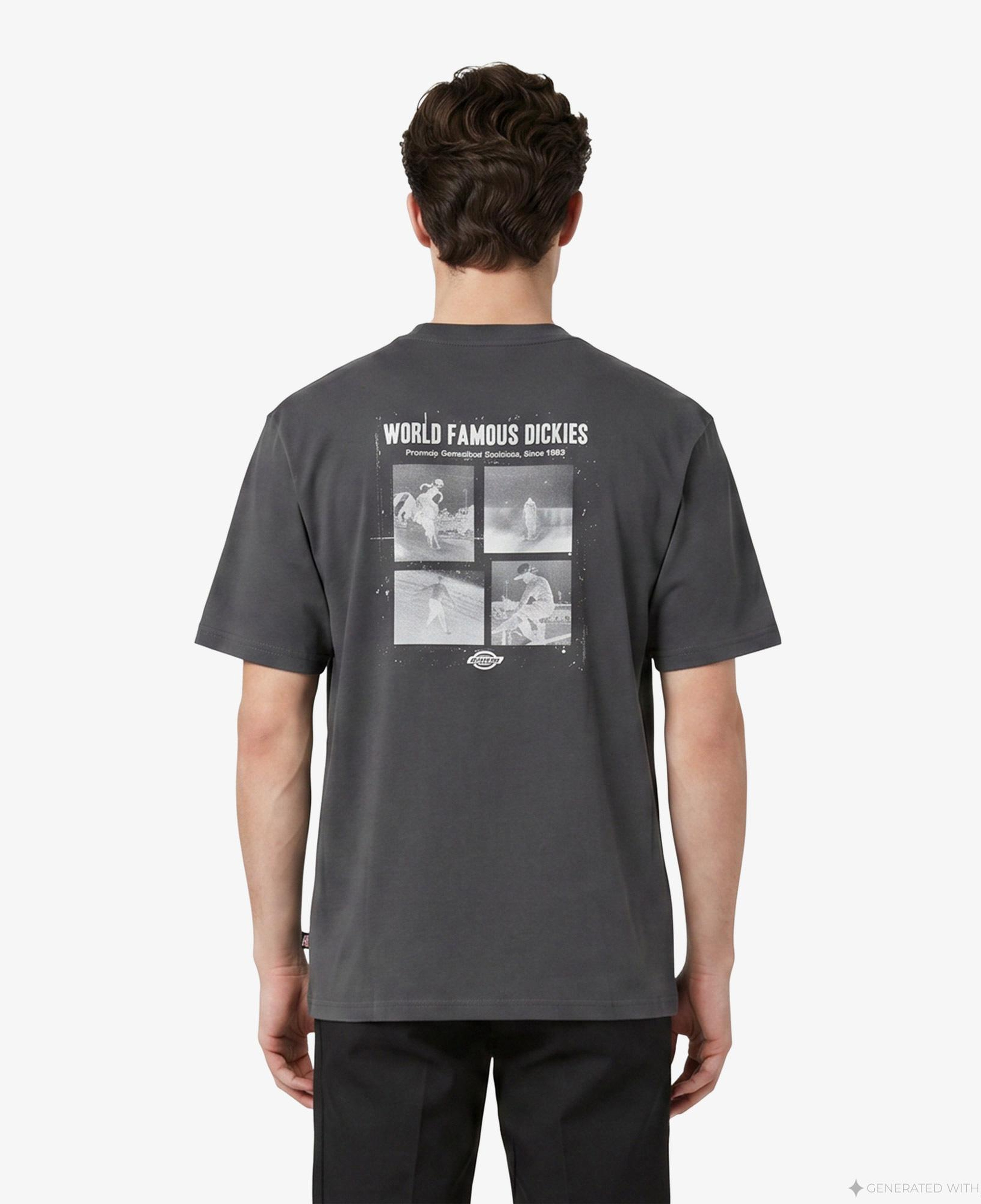 Dickies Wolfhurst Erkek Gri T-Shirt