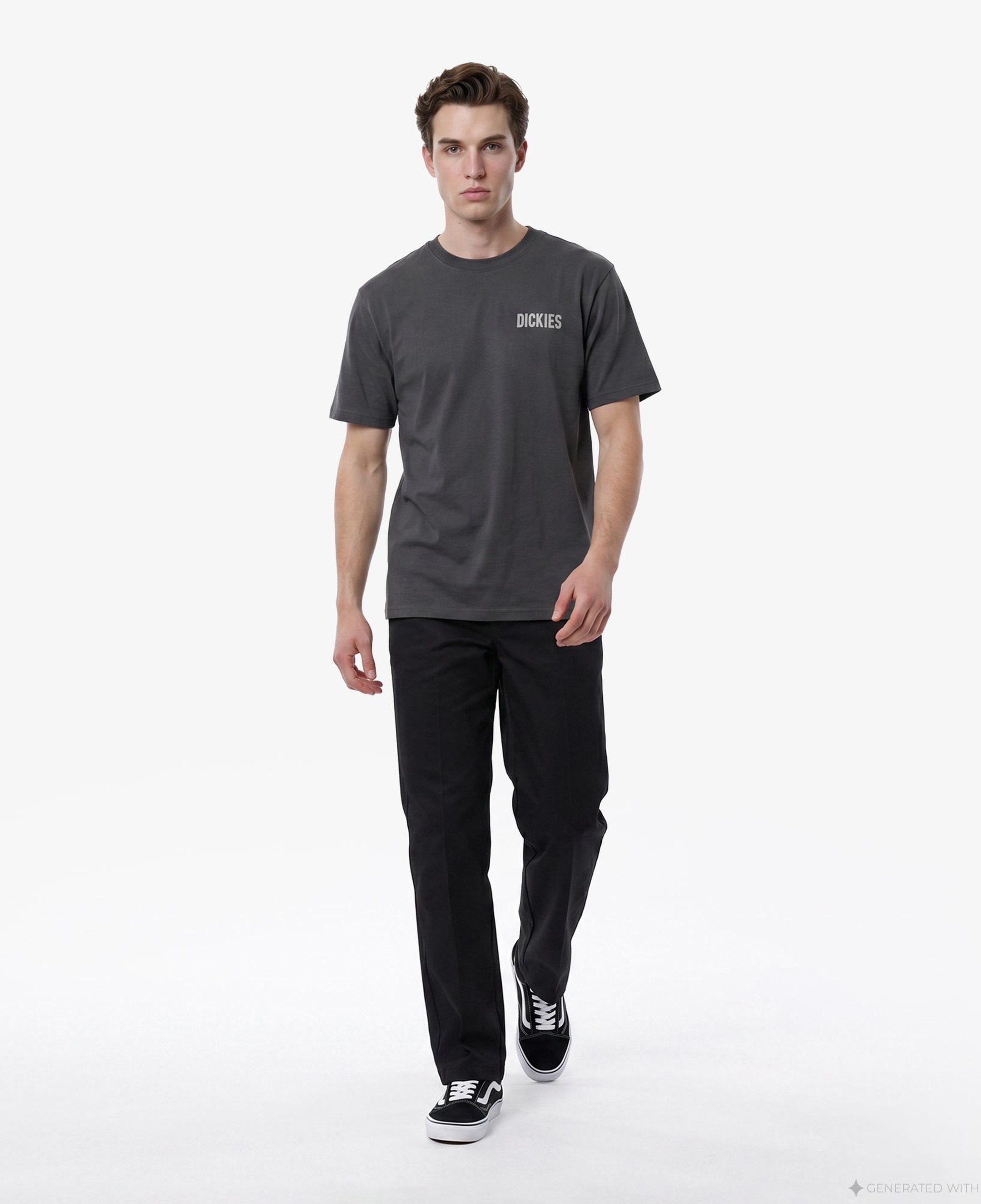 Dickies Wolfhurst Erkek Gri T-Shirt