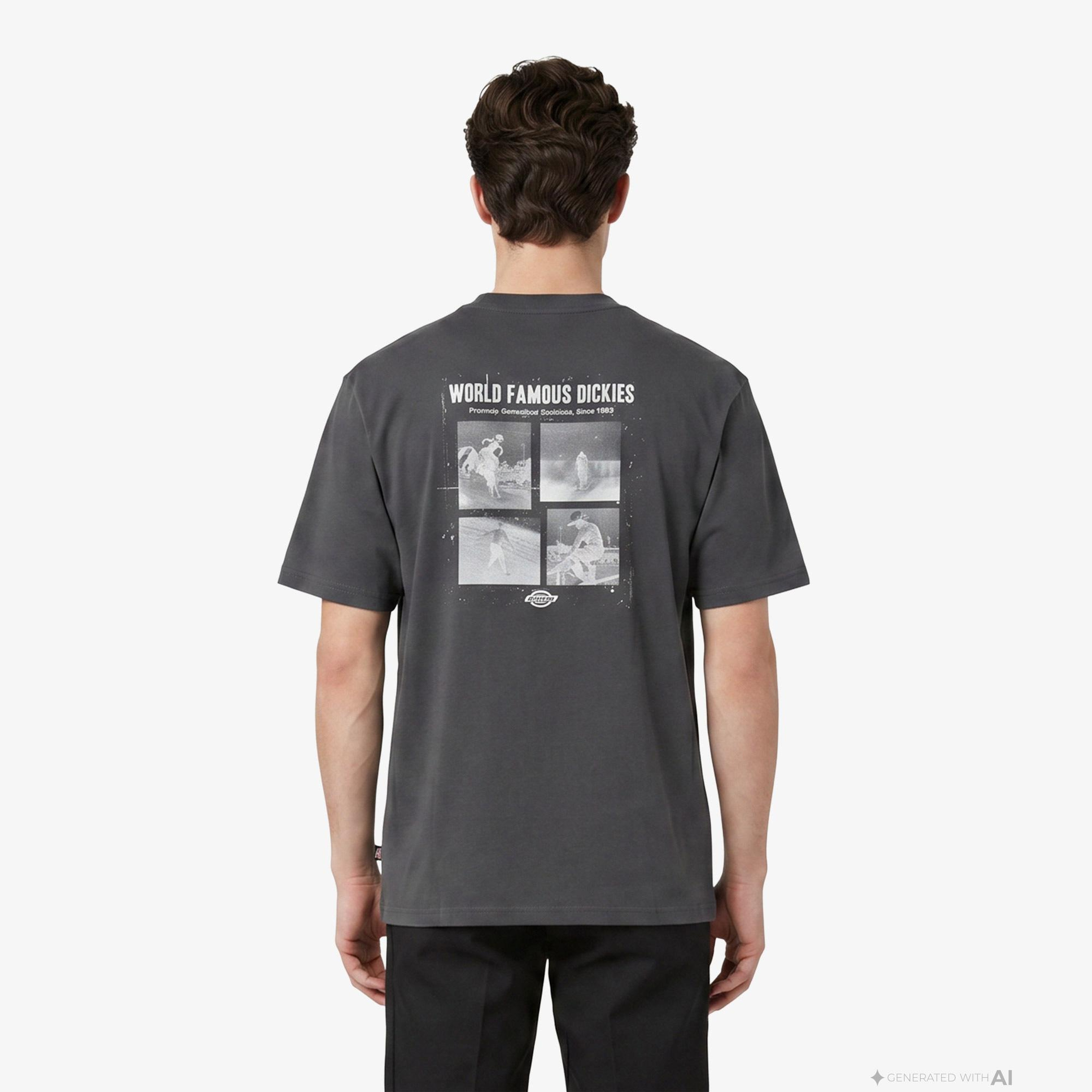 Dickies Wolfhurst Erkek Gri T-Shirt