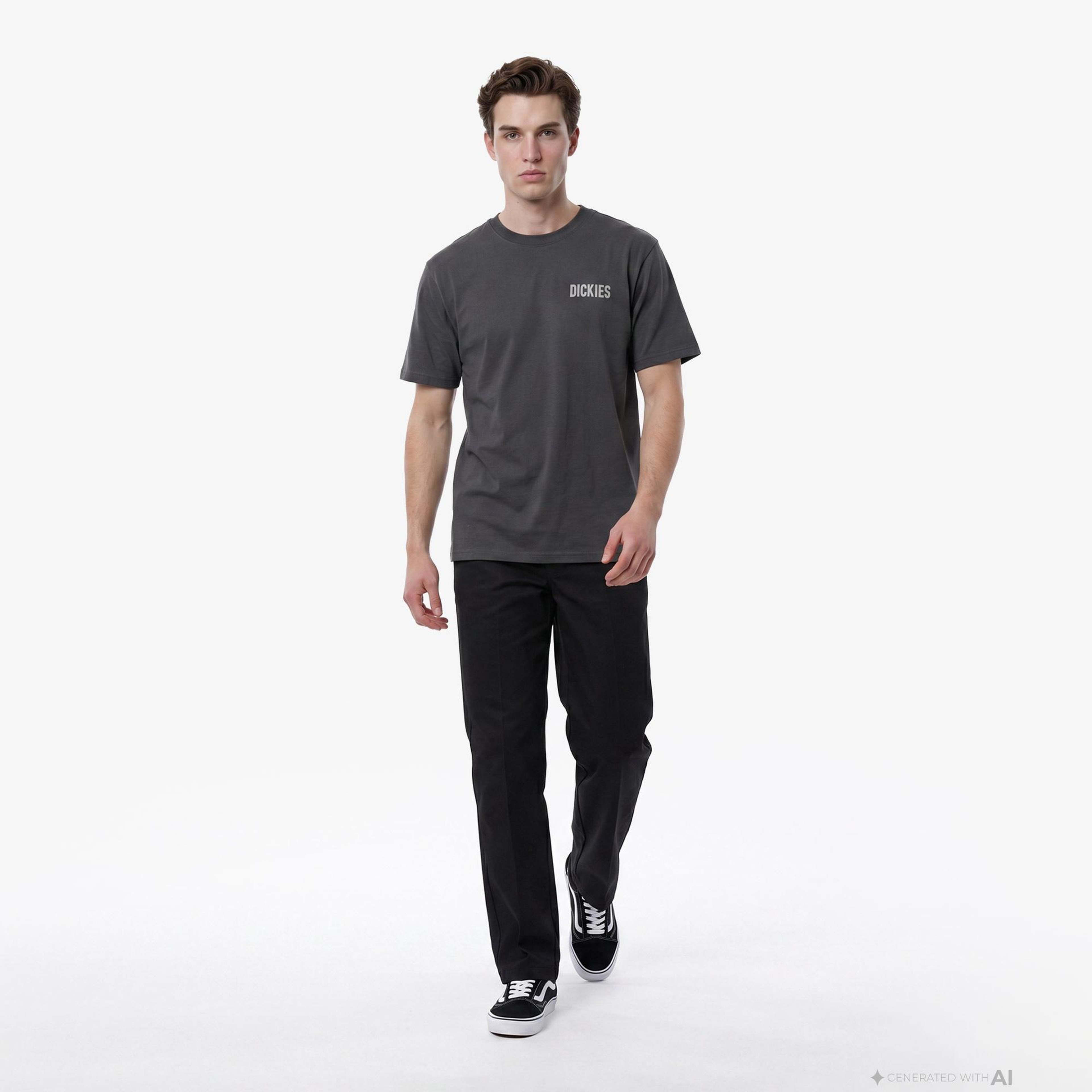 Dickies Wolfhurst Erkek Gri T-Shirt