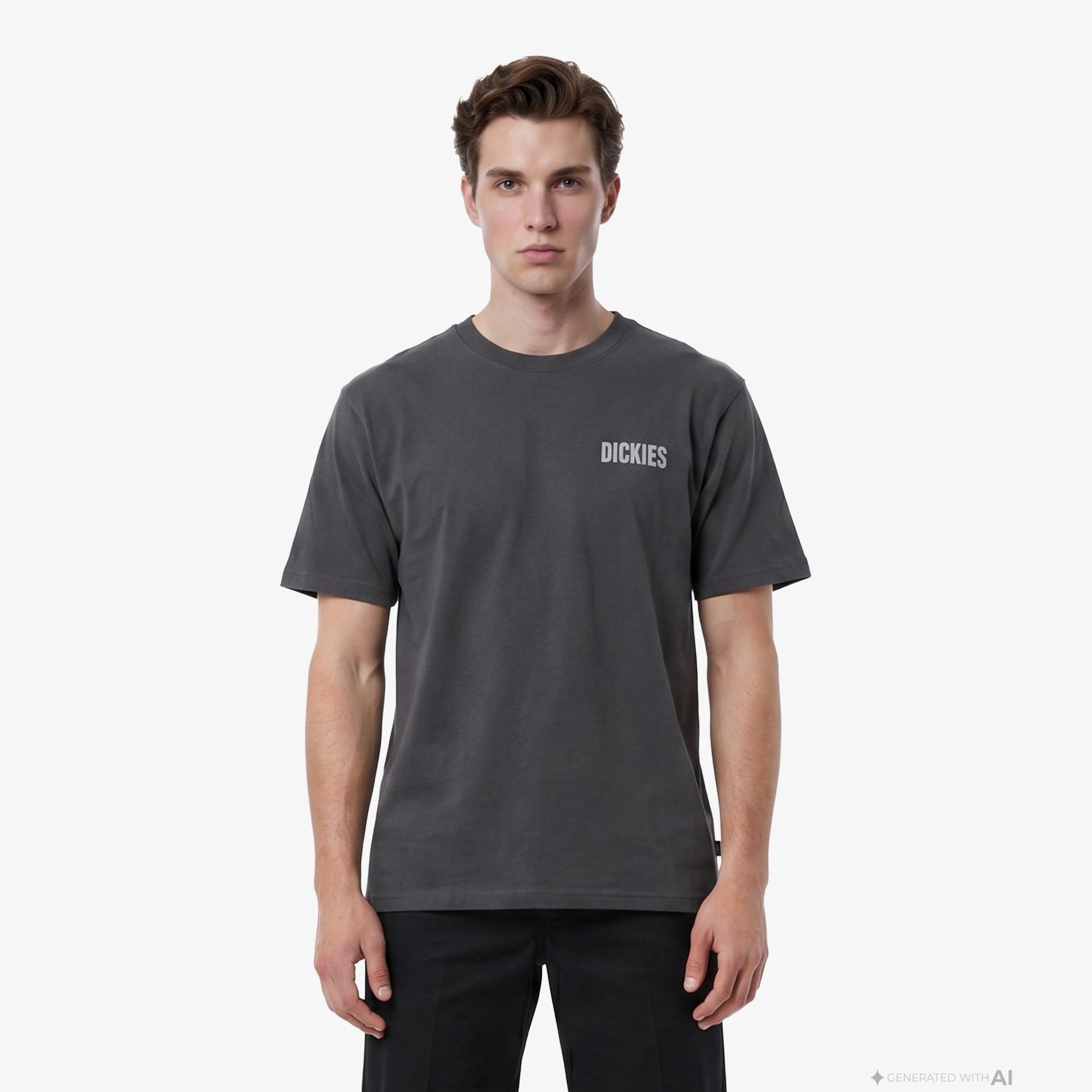 Dickies Wolfhurst Erkek Gri T-Shirt