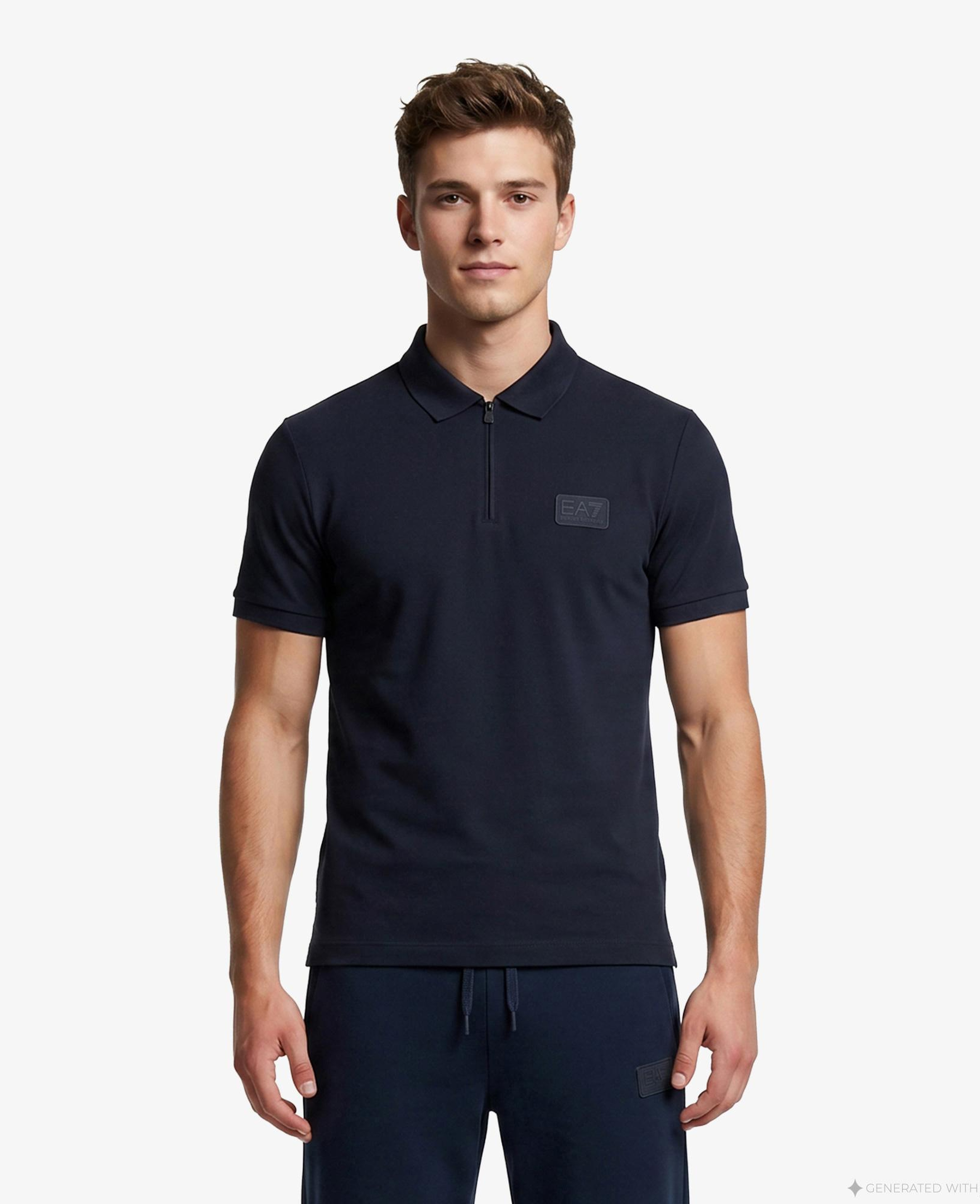 EA7 Modal Erkek Mavi Polo