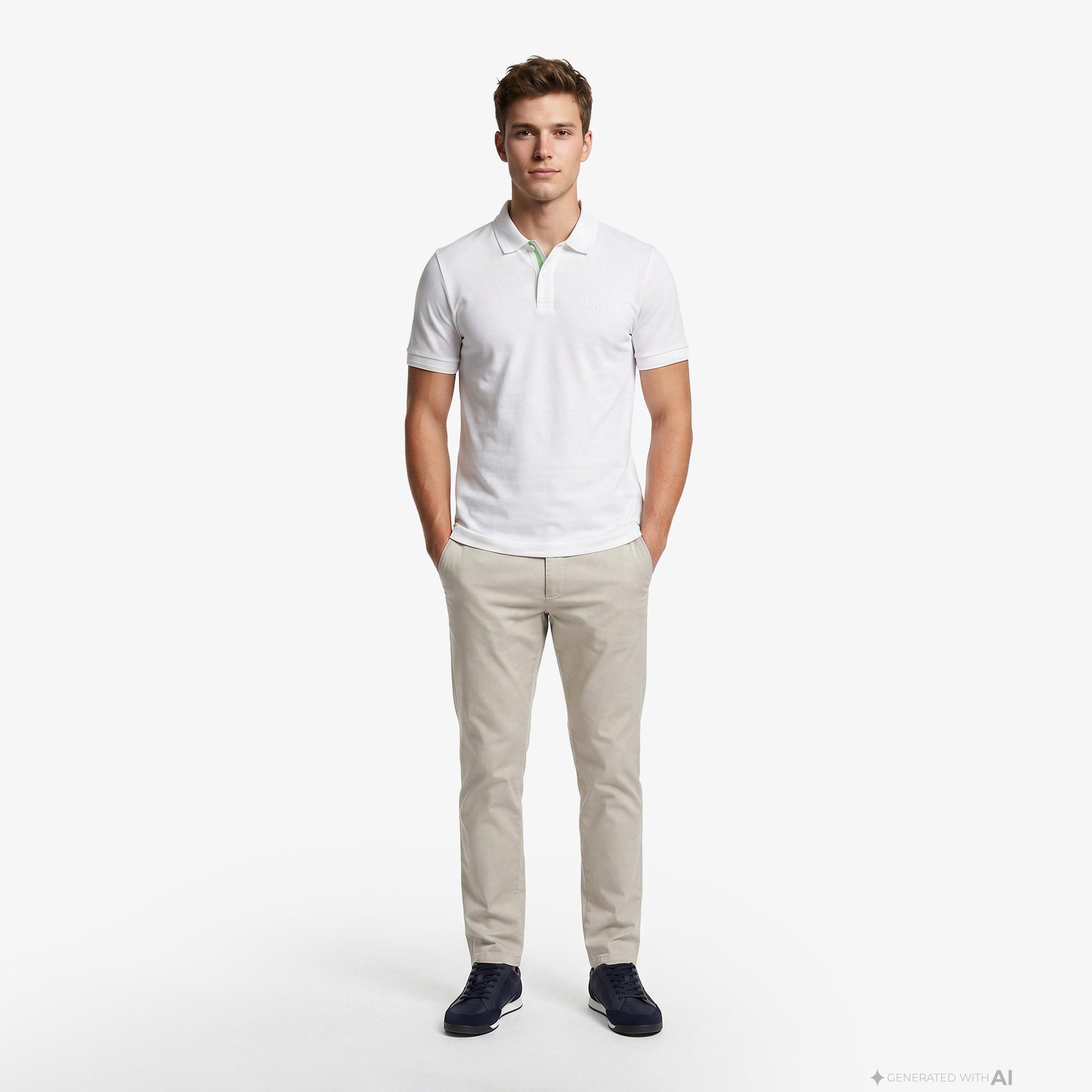 Boss Pio Erkek Beyaz Polo