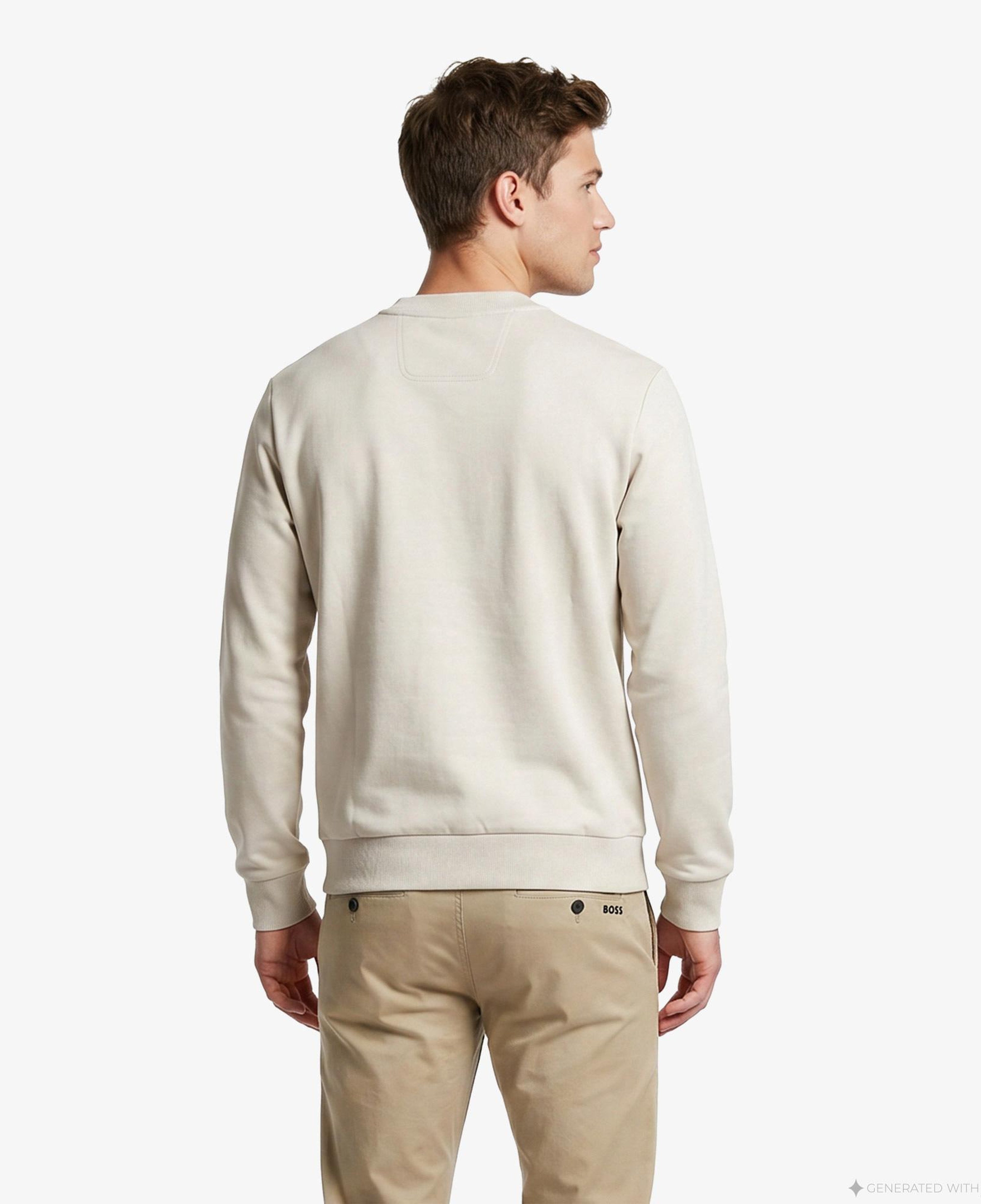 Boss Salbo Erkek Bej Sweatshirt