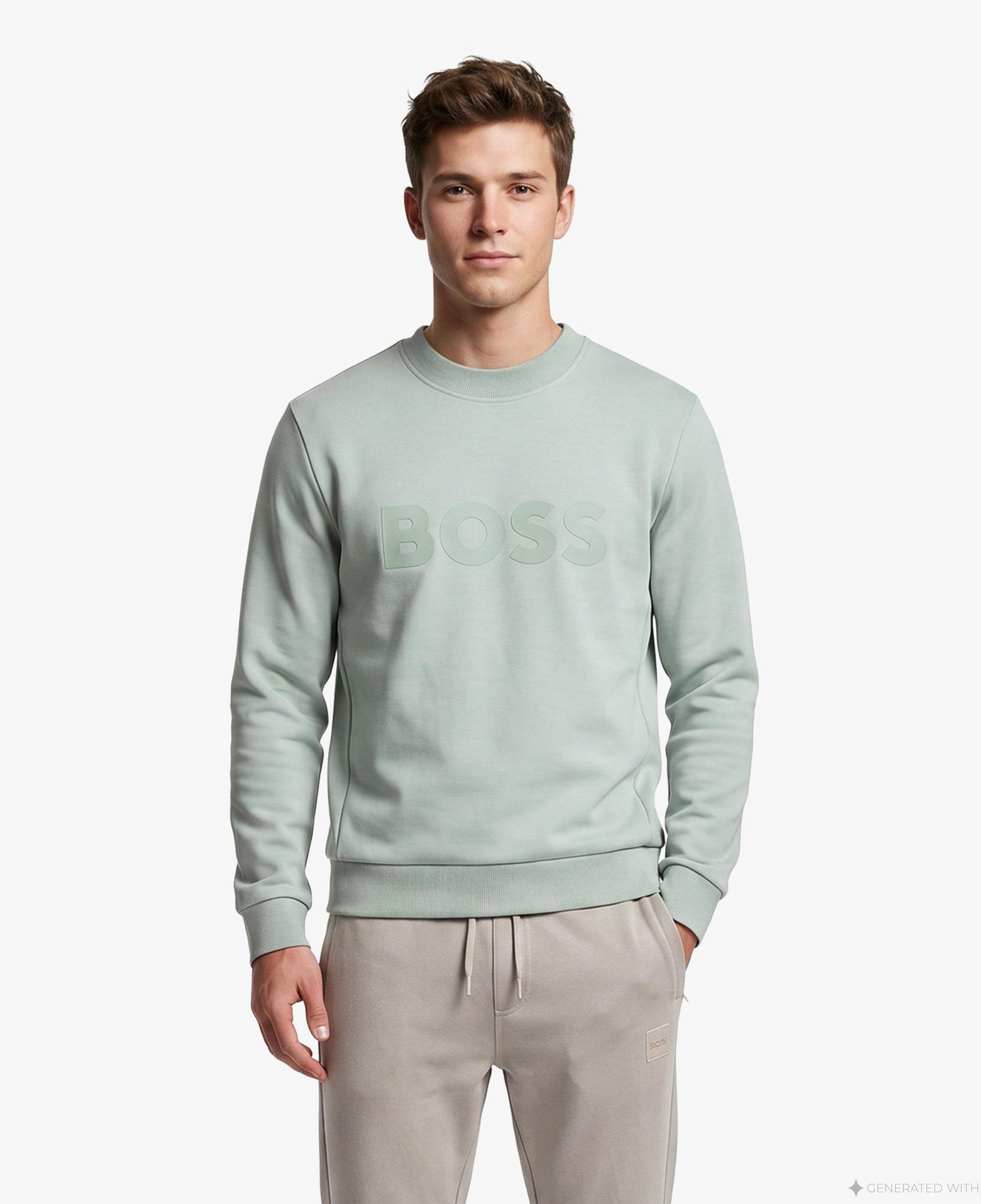 Boss Salbo Erkek Yeşil Sweatshirt