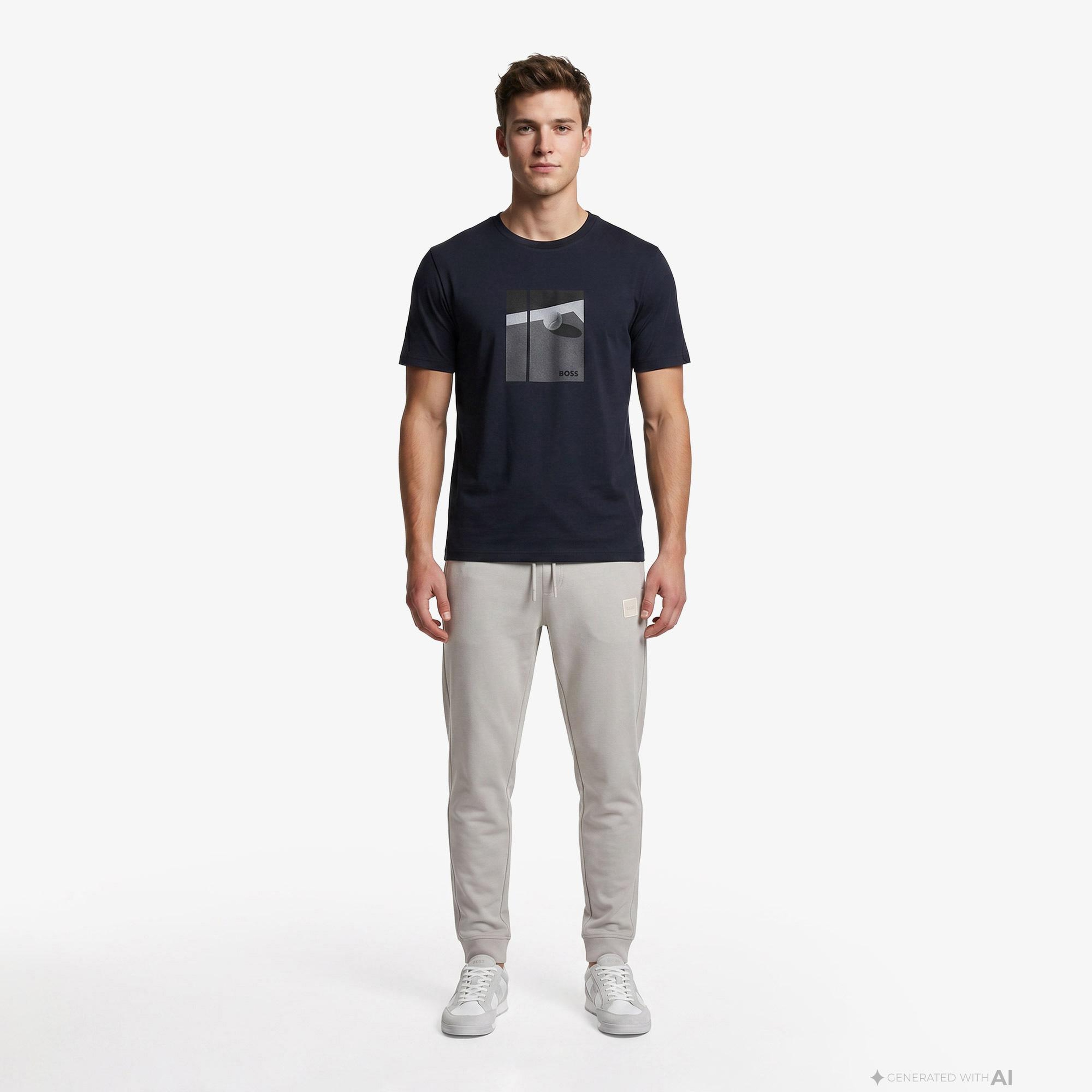 Boss Join Relaxed Erkek Lacivert T-Shirt