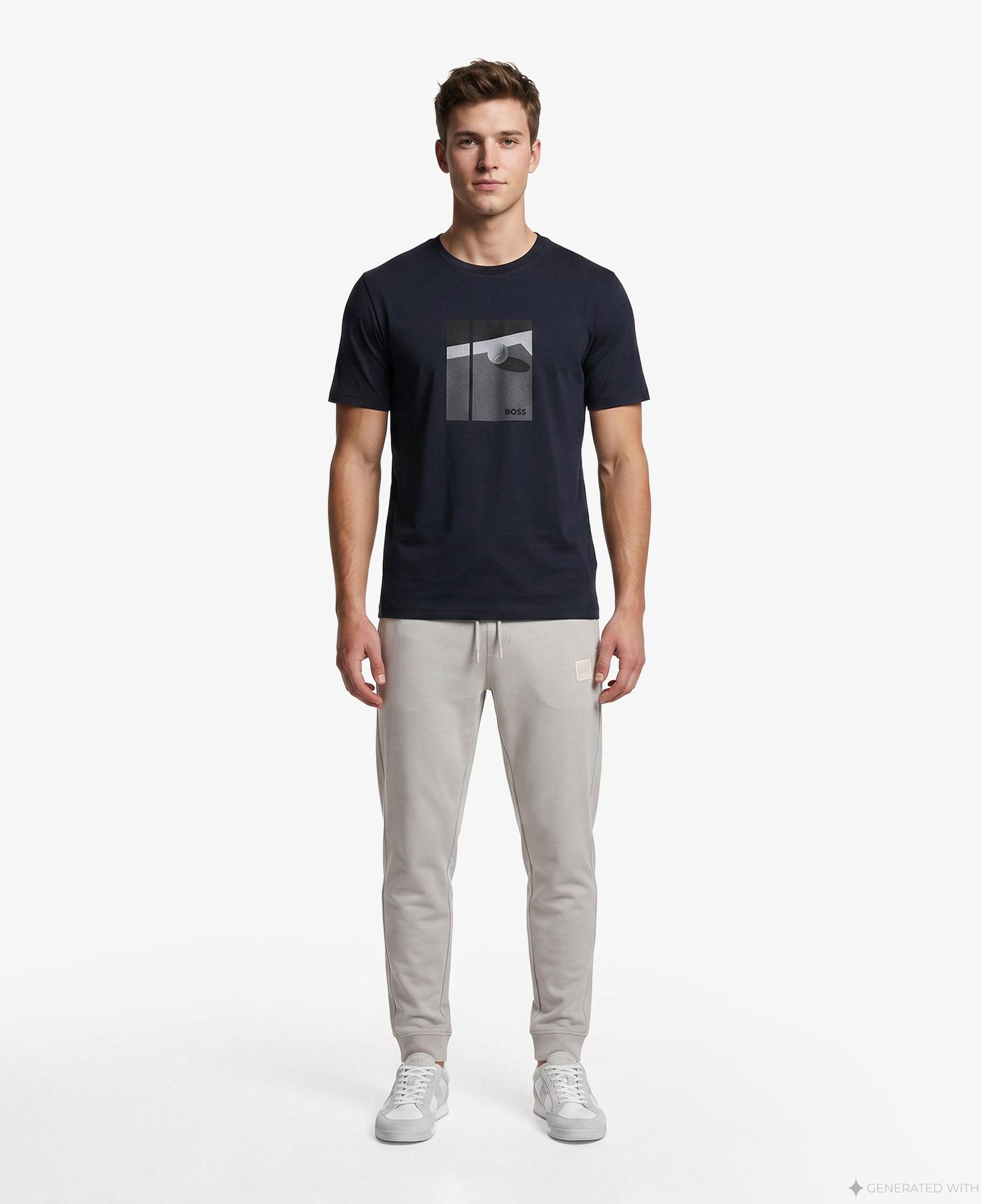 Boss Join Relaxed Erkek Lacivert T-Shirt