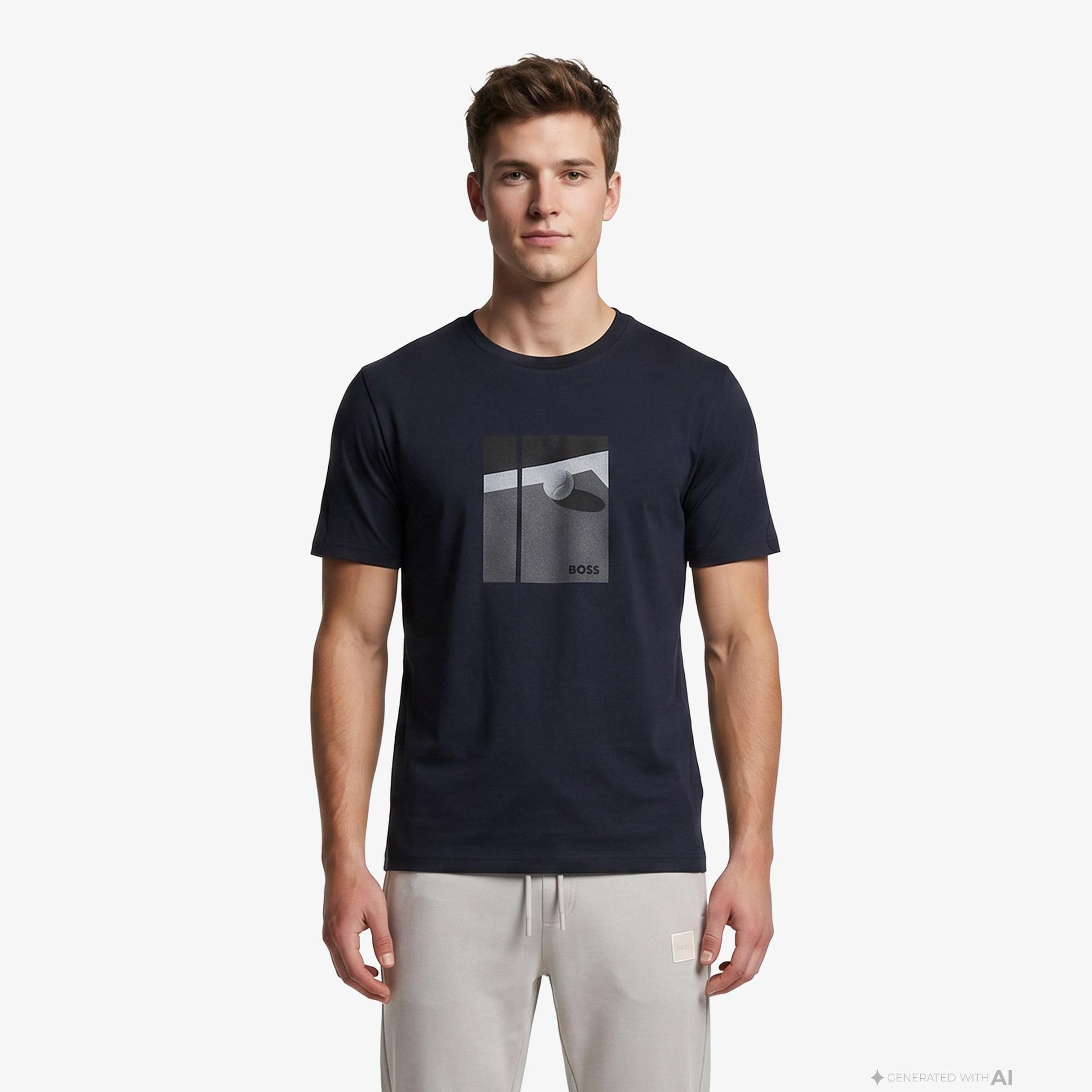 Boss Join Relaxed Erkek Lacivert T-Shirt