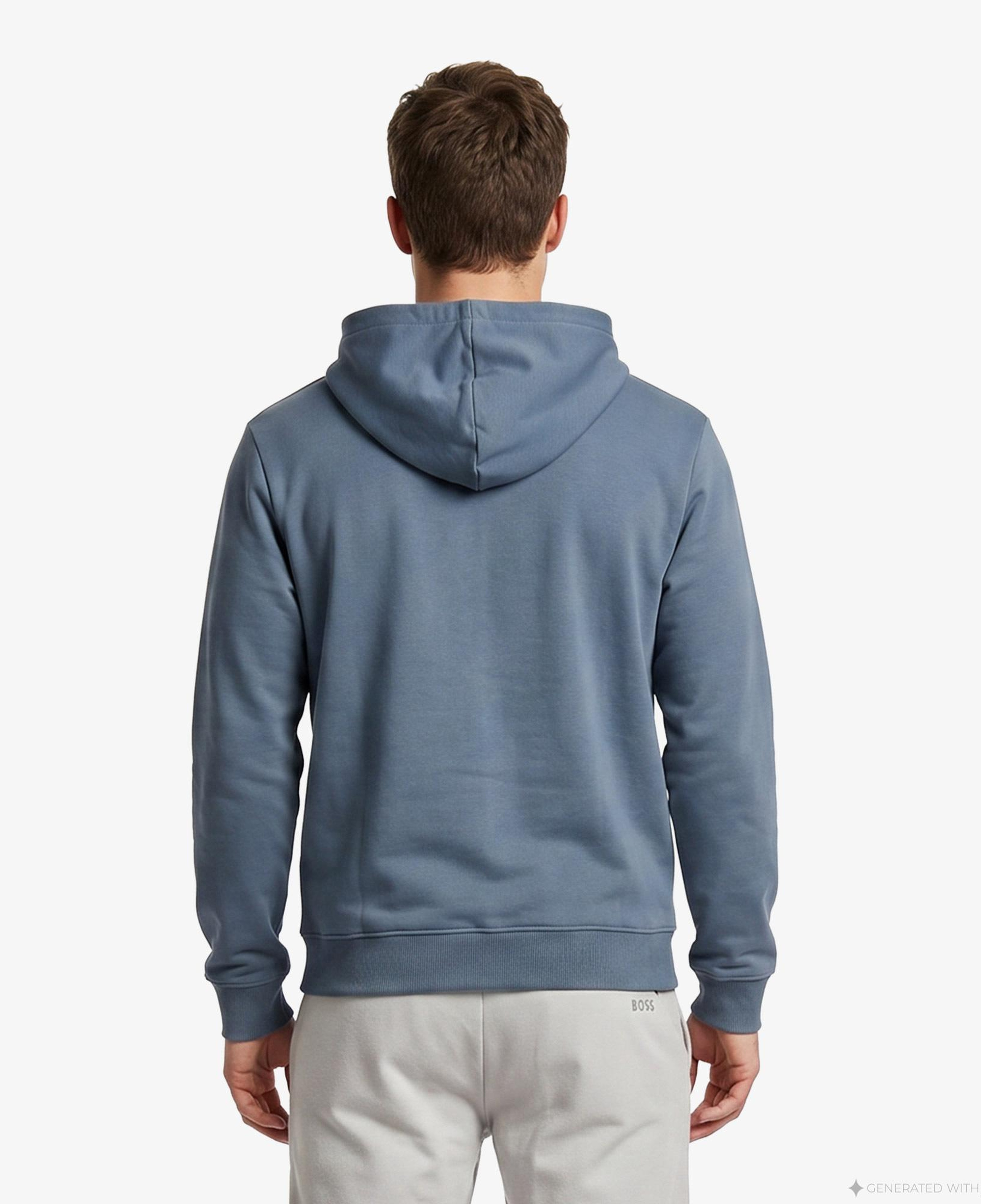 Hugo Dapo Fermuarlı Erkek Mavi Sweatshirt