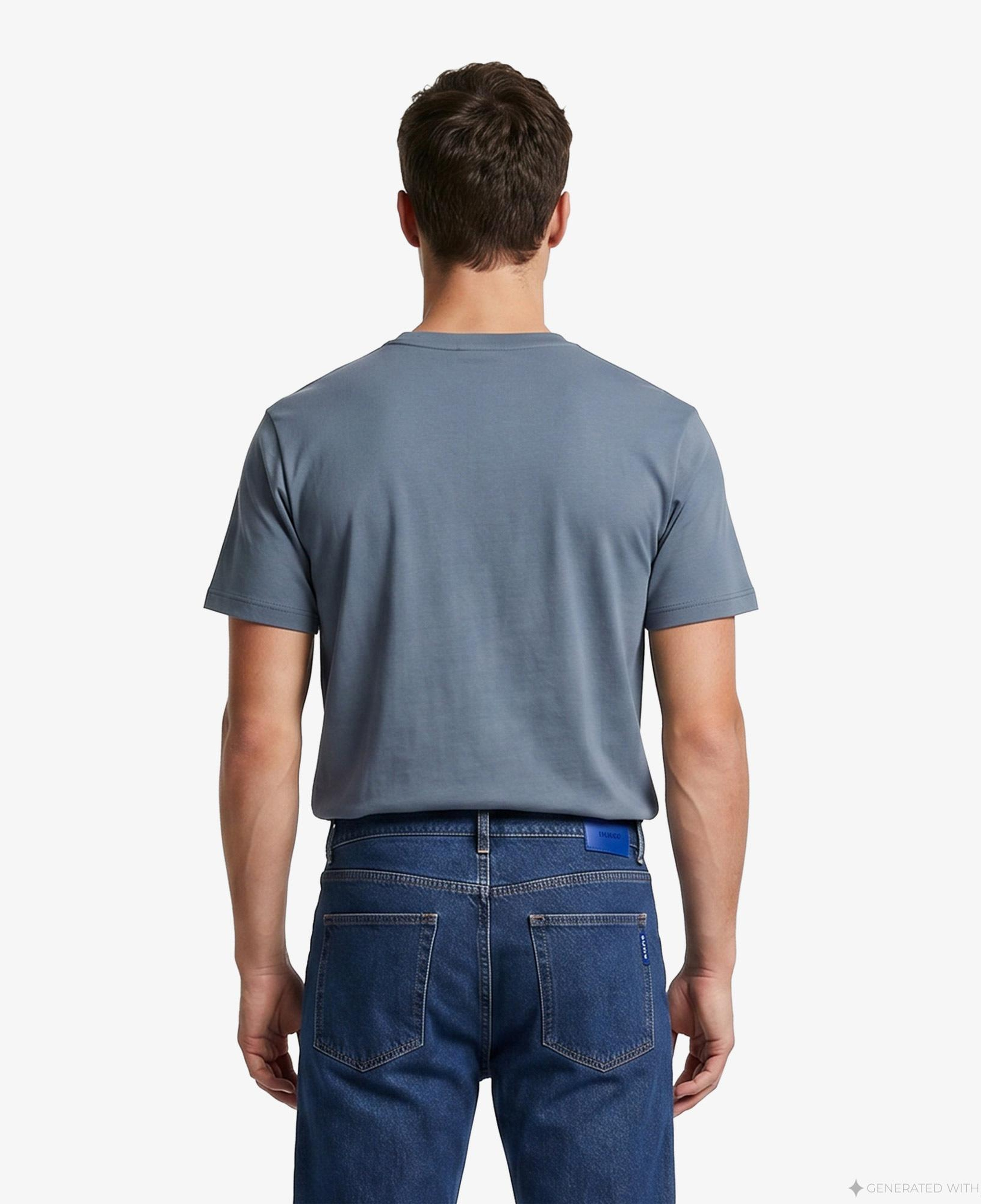 Hugo Dero Erkek Mavi T-Shirt