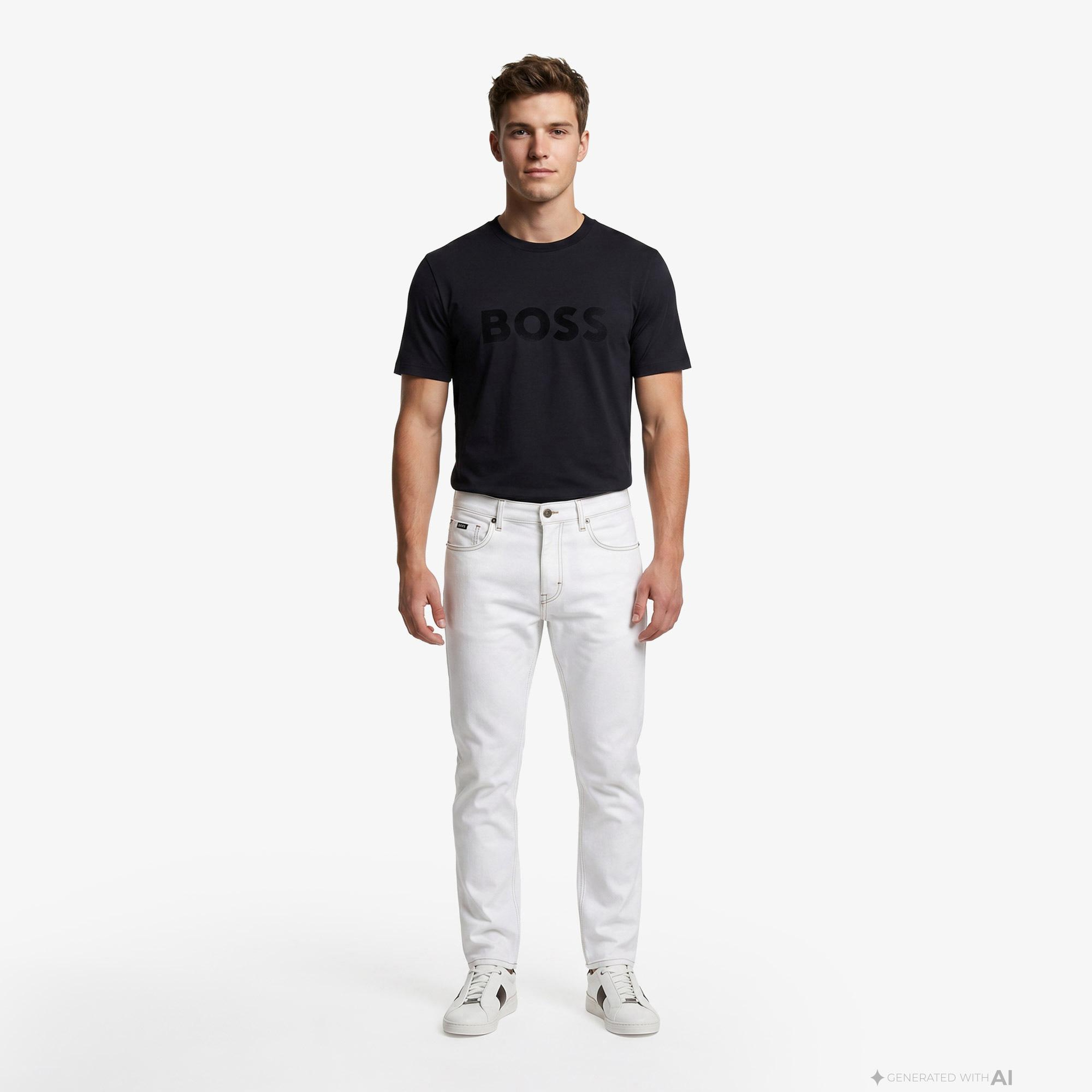 Boss Iconic Logo Erkek Lacivert T-Shirt