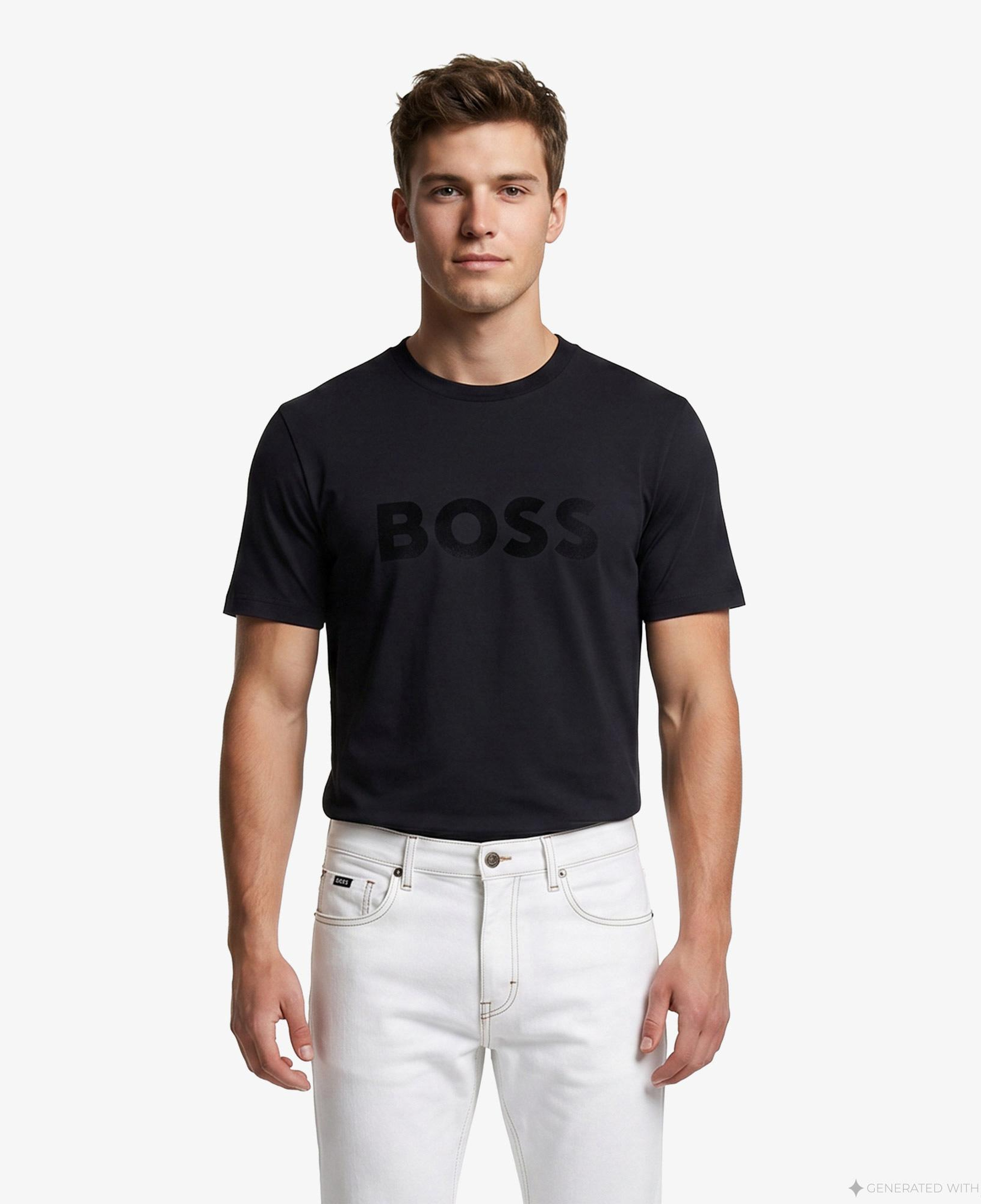 Boss Iconic Logo Erkek Lacivert T-Shirt