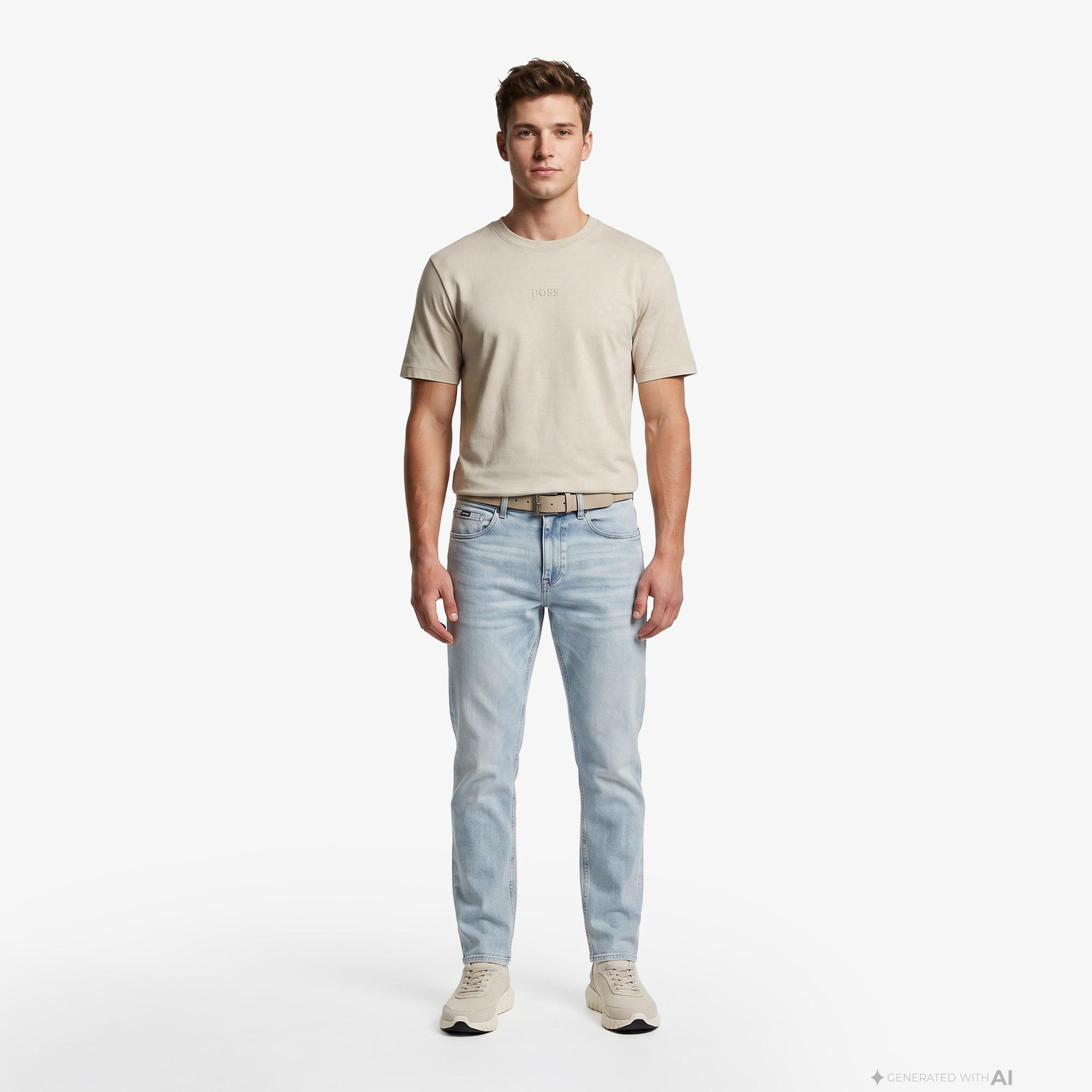 Boss Erkek Bej T-Shirt