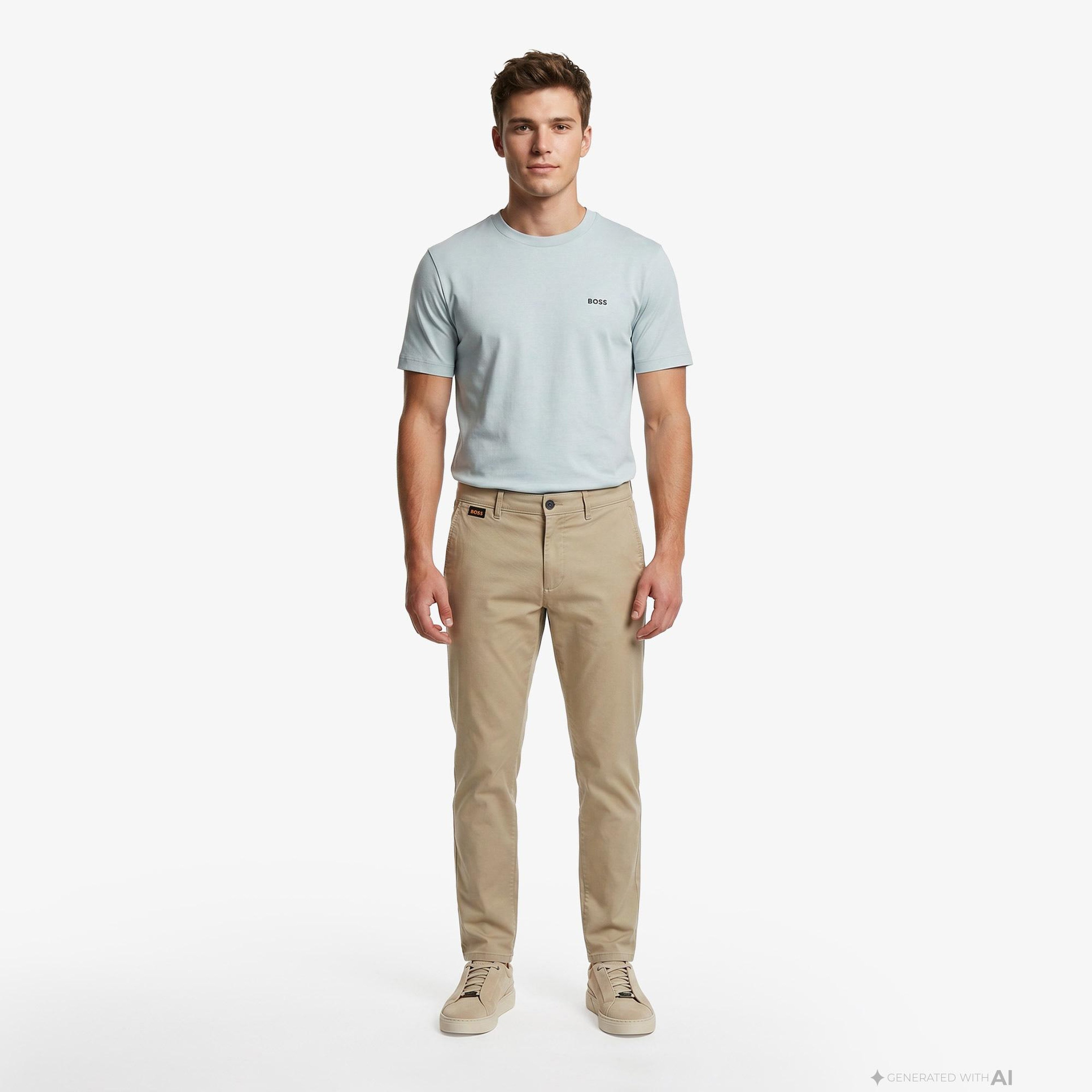 Boss Erkek Mavi T-Shirt