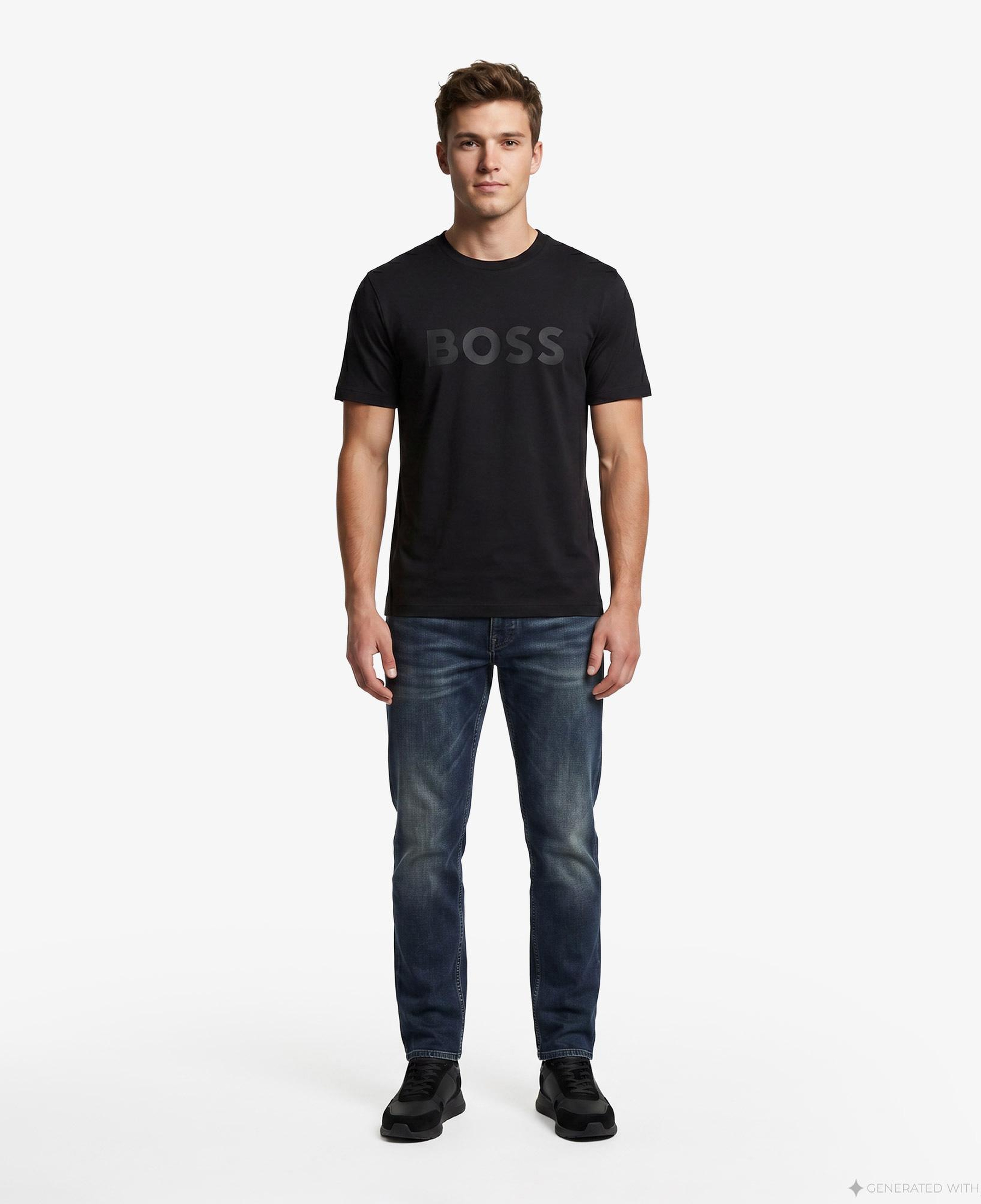 Boss Iconic Logo Erkek Siyah T-Shirt