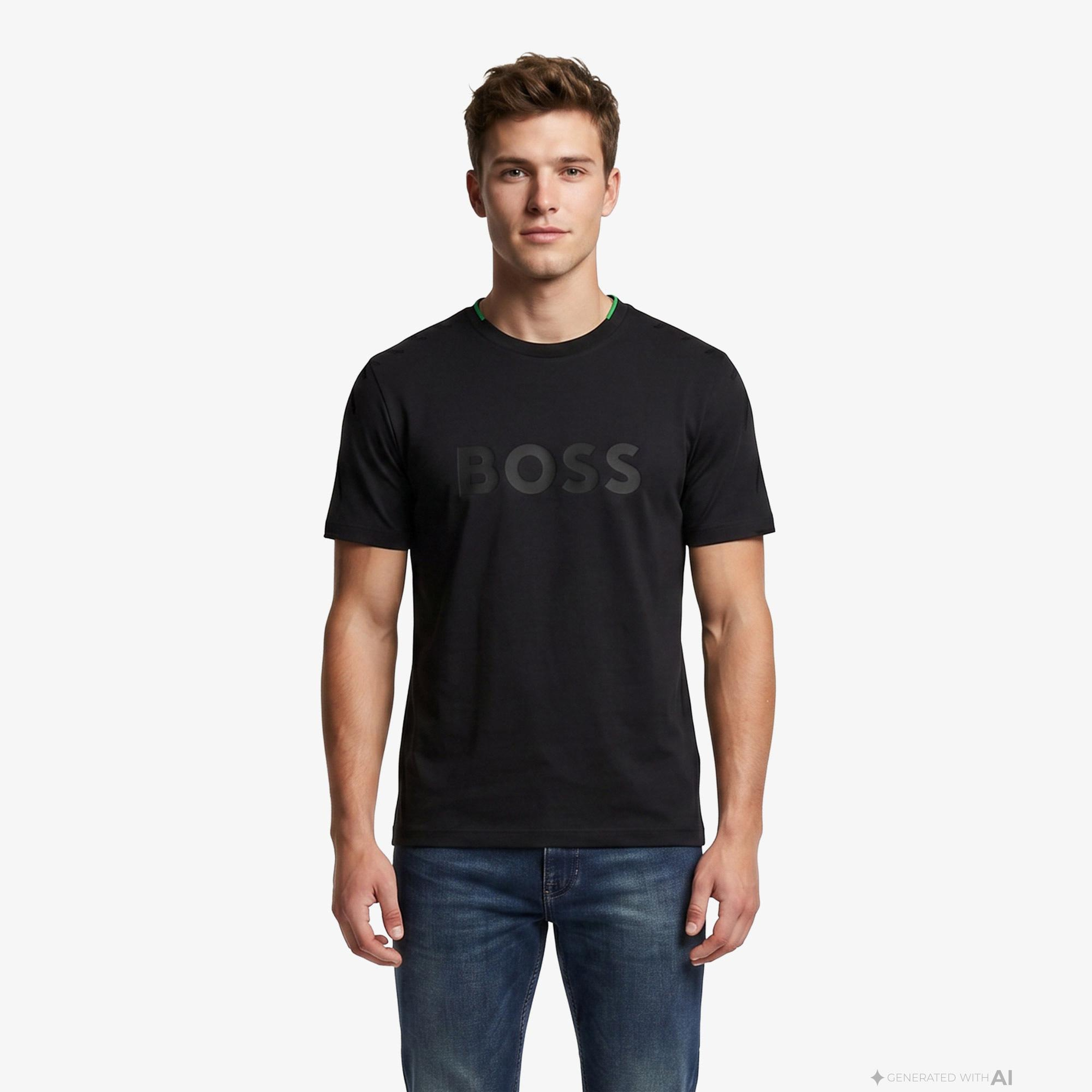 Boss Iconic Logo Erkek Siyah T-Shirt