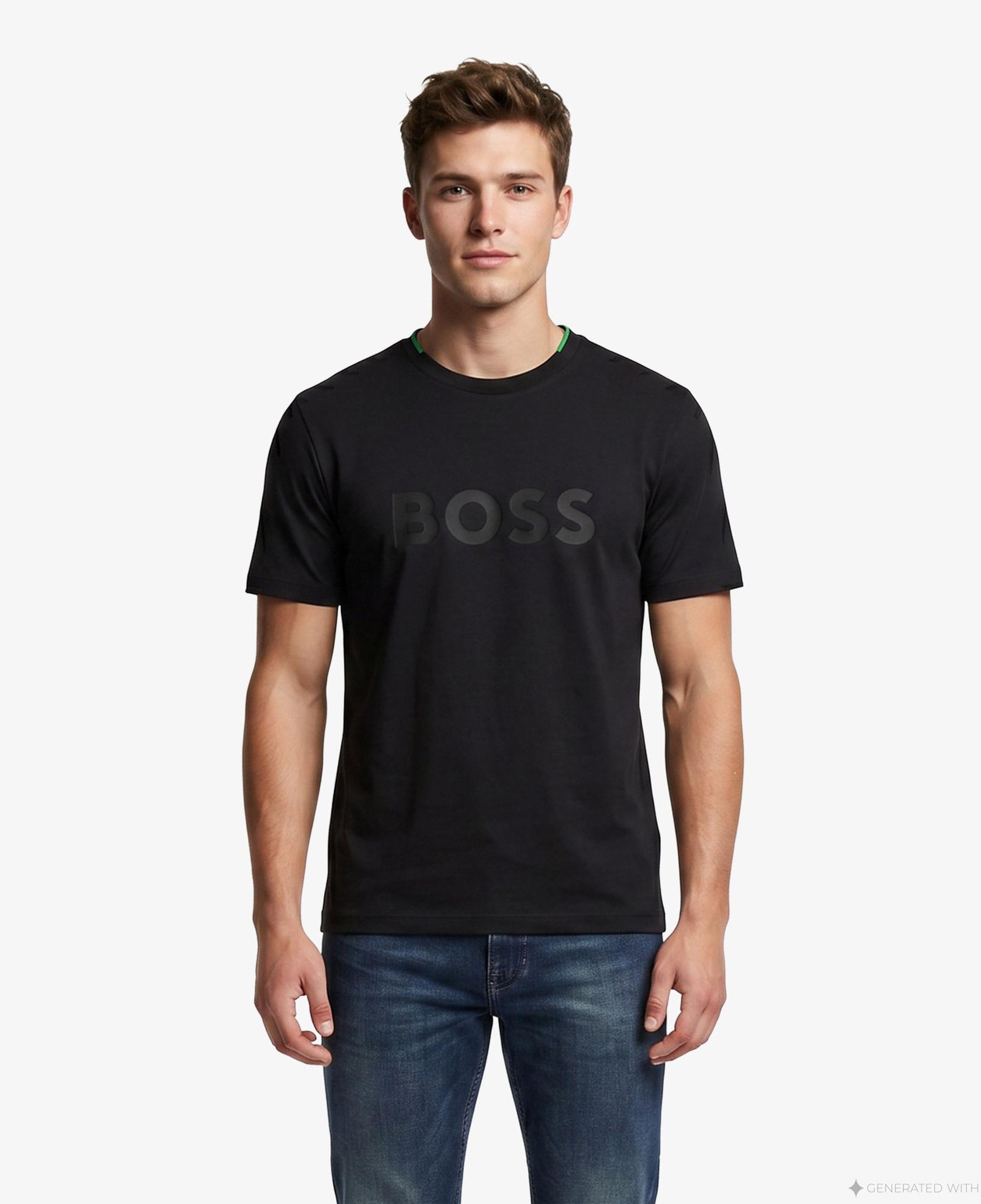 Boss Iconic Logo Erkek Siyah T-Shirt