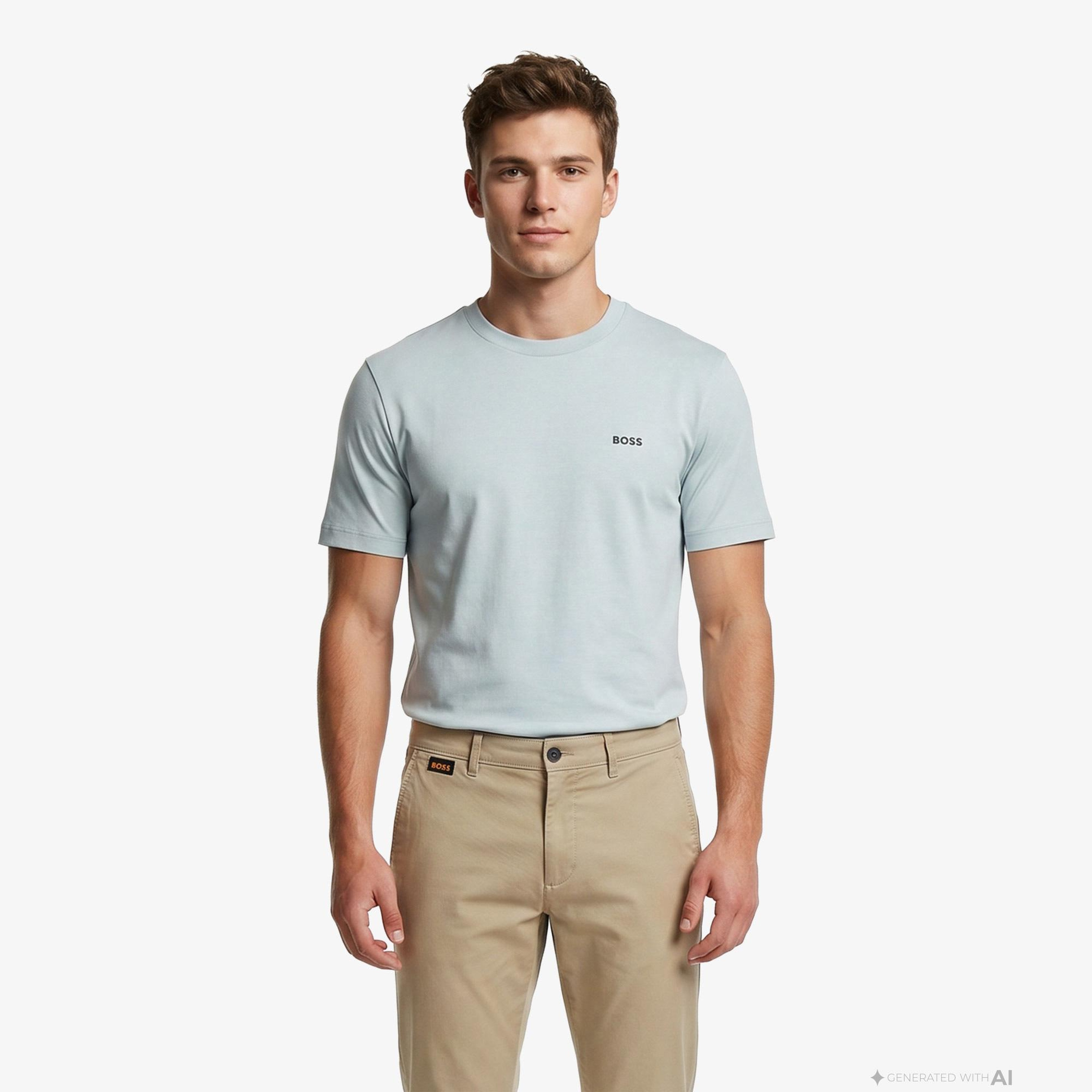 Boss Erkek Mavi T-Shirt