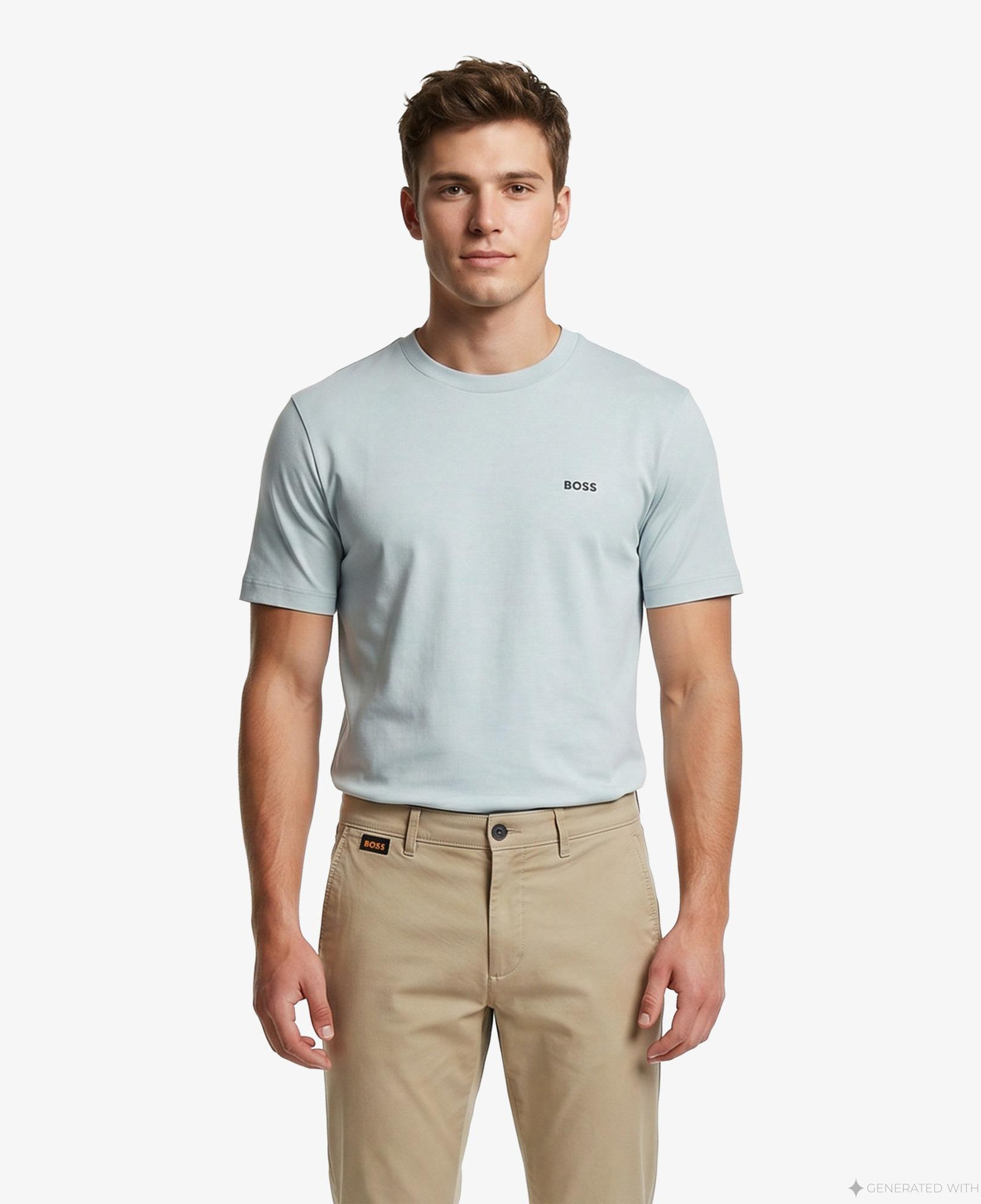 Boss Erkek Mavi T-Shirt