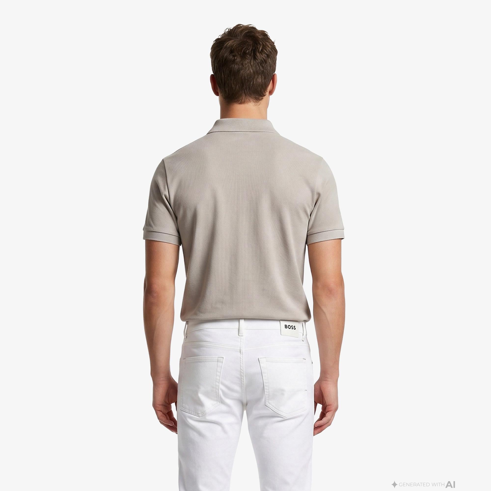 Boss Passerzip Erkek Gri Polo