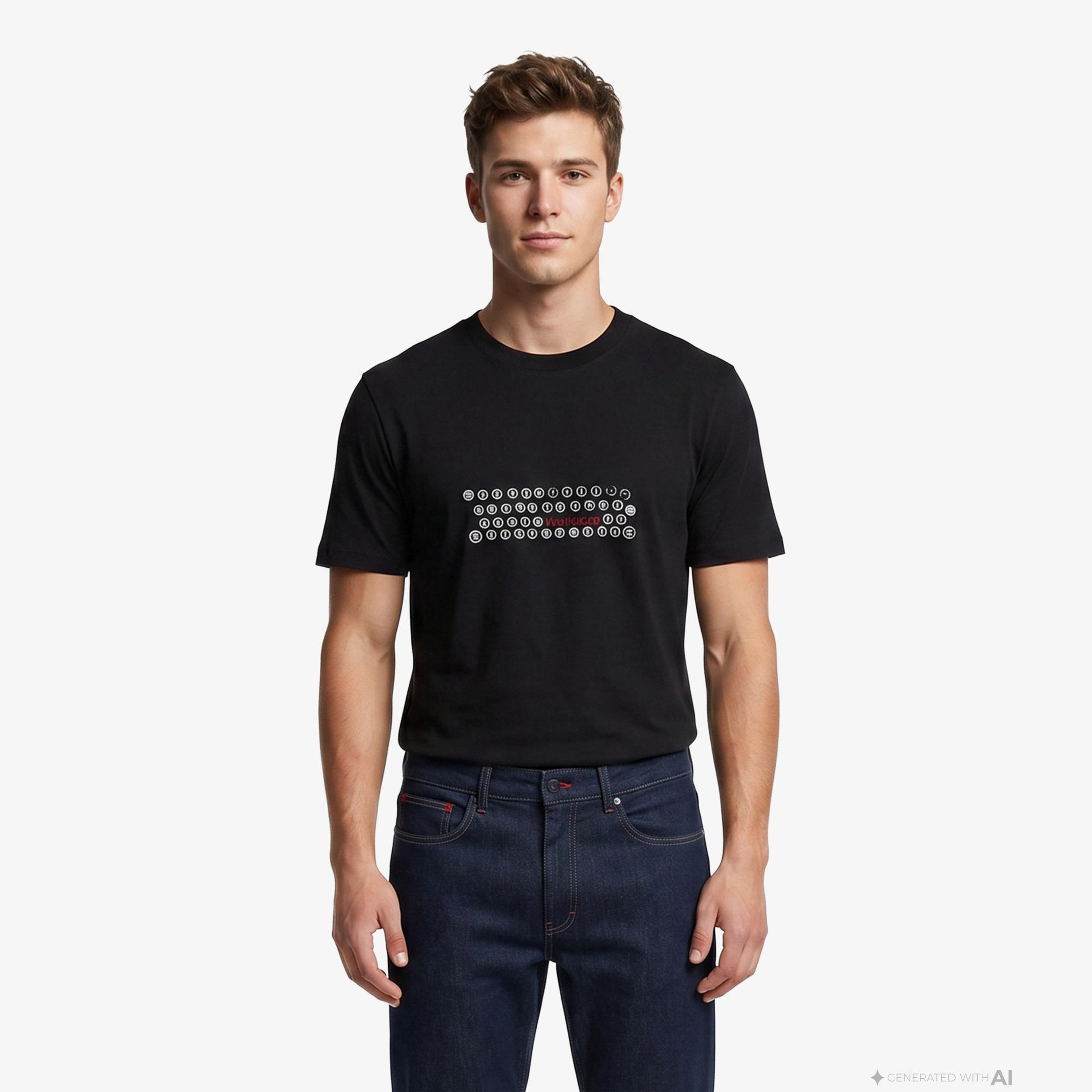 Hugo Deyss Erkek Siyah T-Shirt