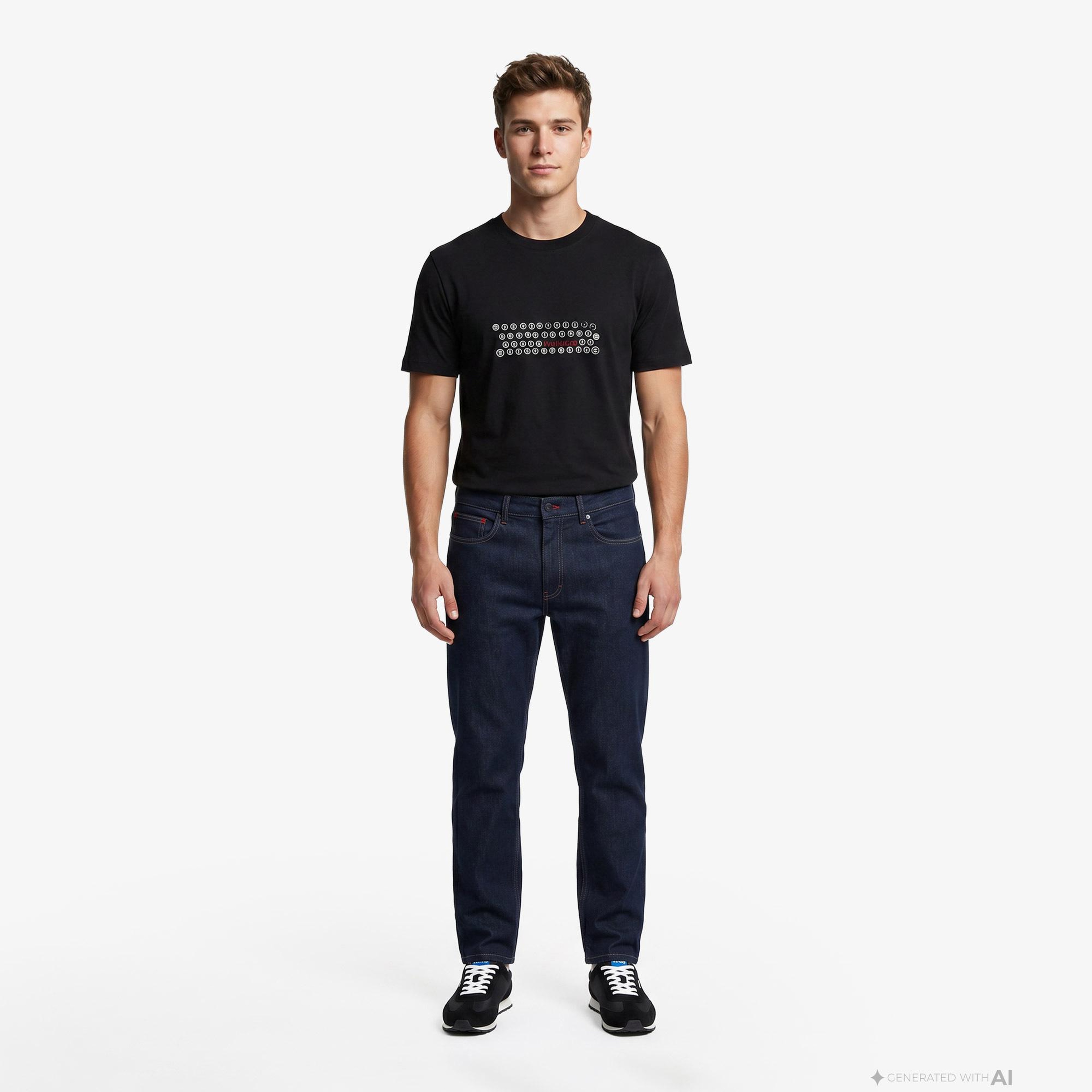 Hugo Deyss Erkek Siyah T-Shirt
