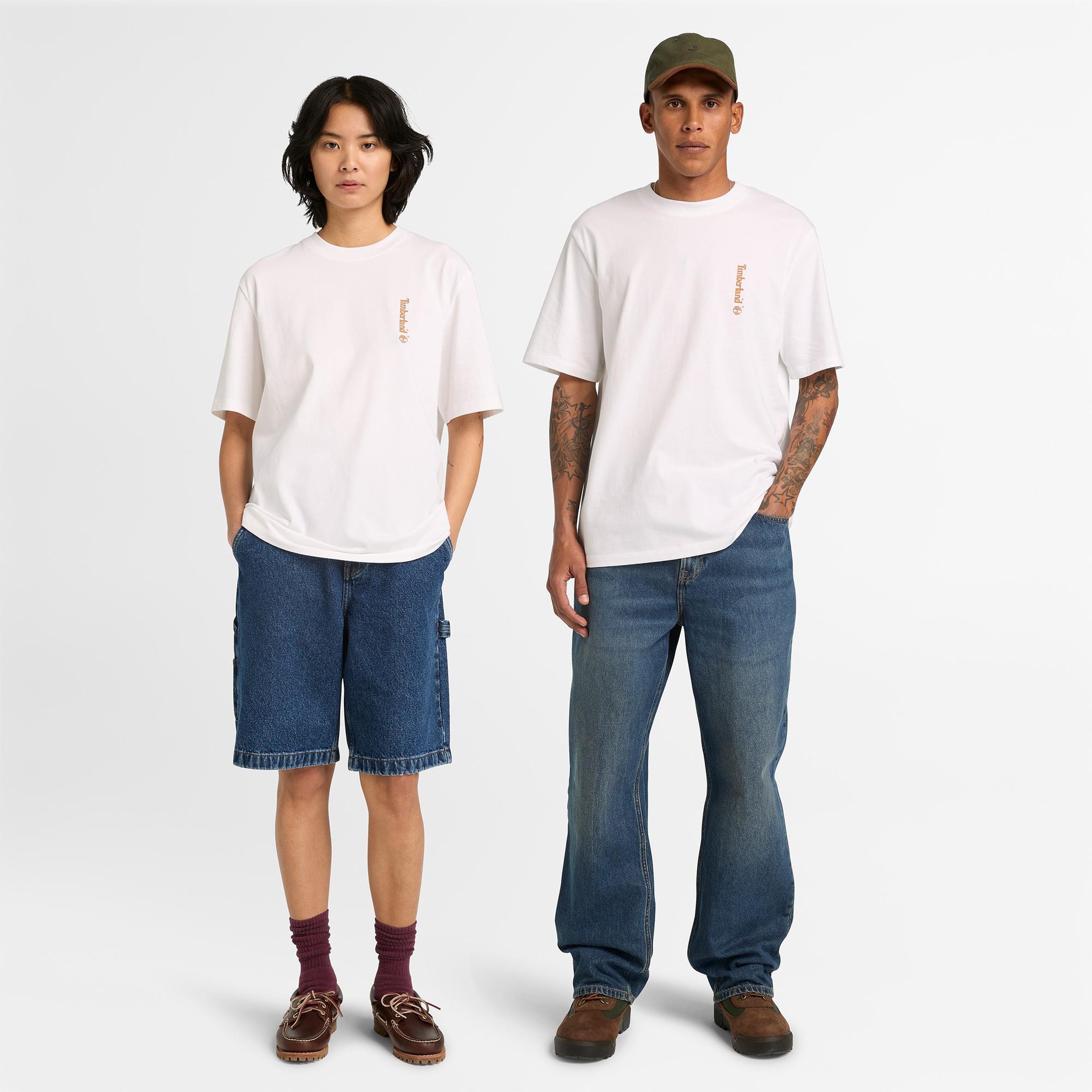 Timberland Short Sleeve ''Oval Logo'' Graphic Erkek Siyah T-Shirt