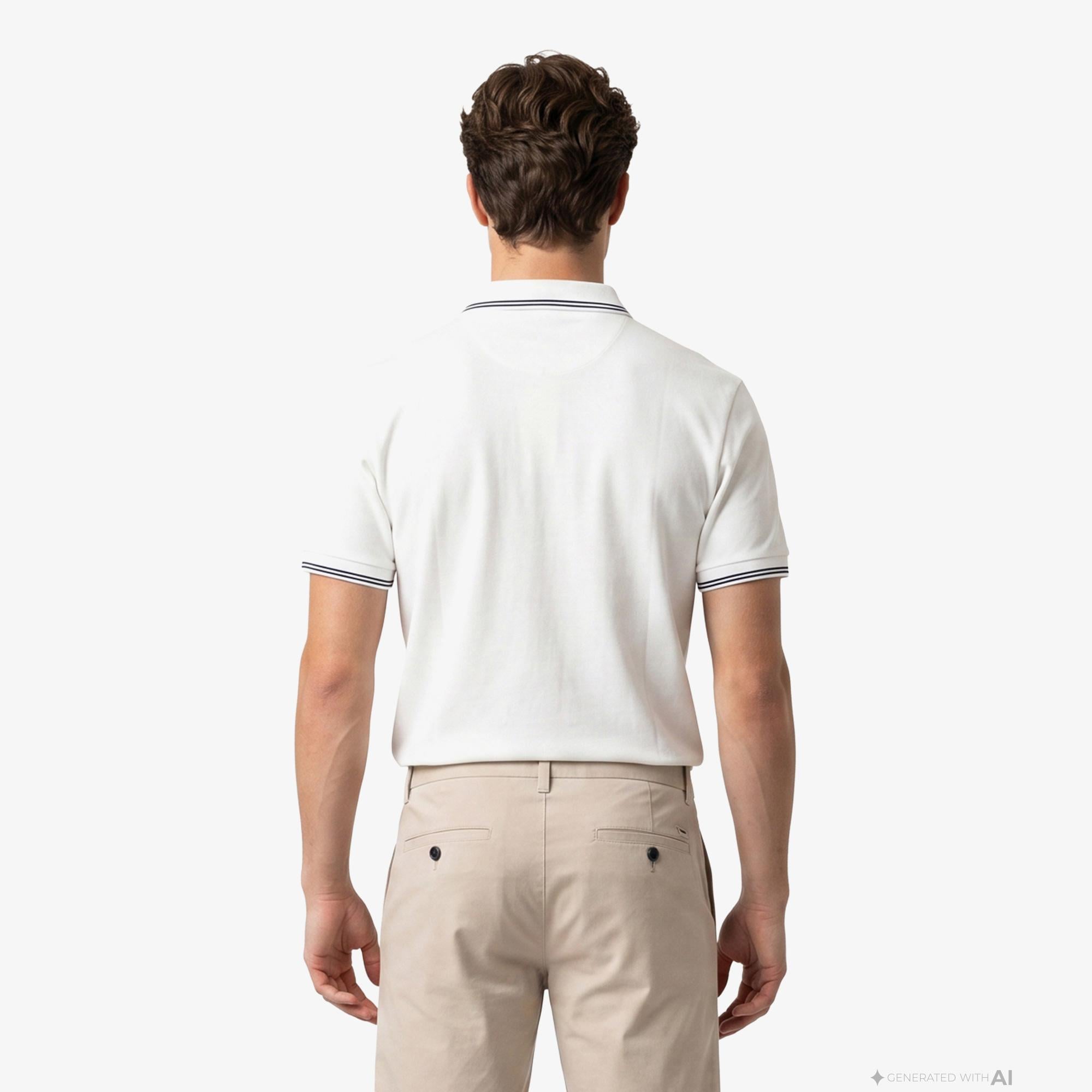 Armani Exchange Erkek Beyaz Polo