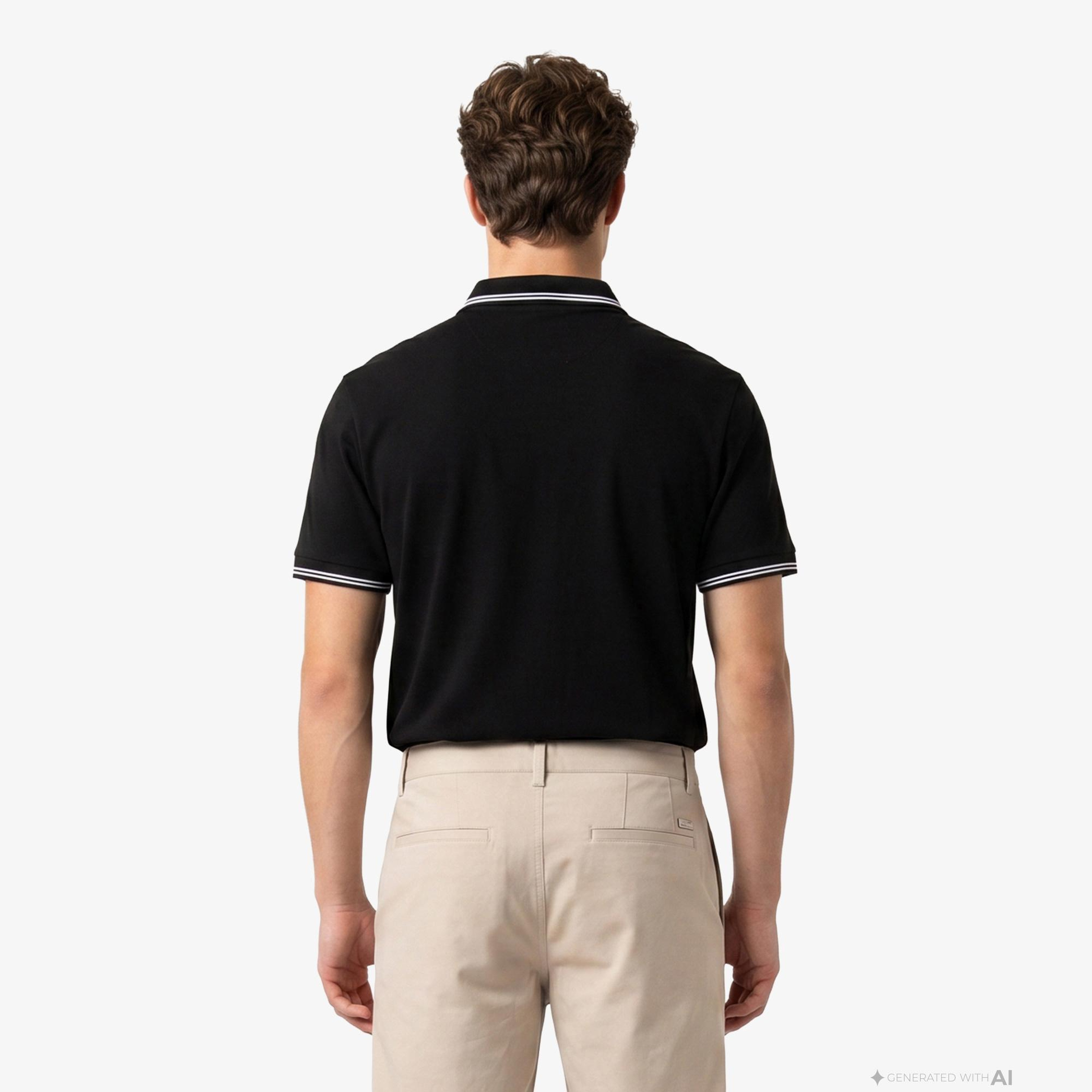 Armani Exchange Erkek Siyah Polo