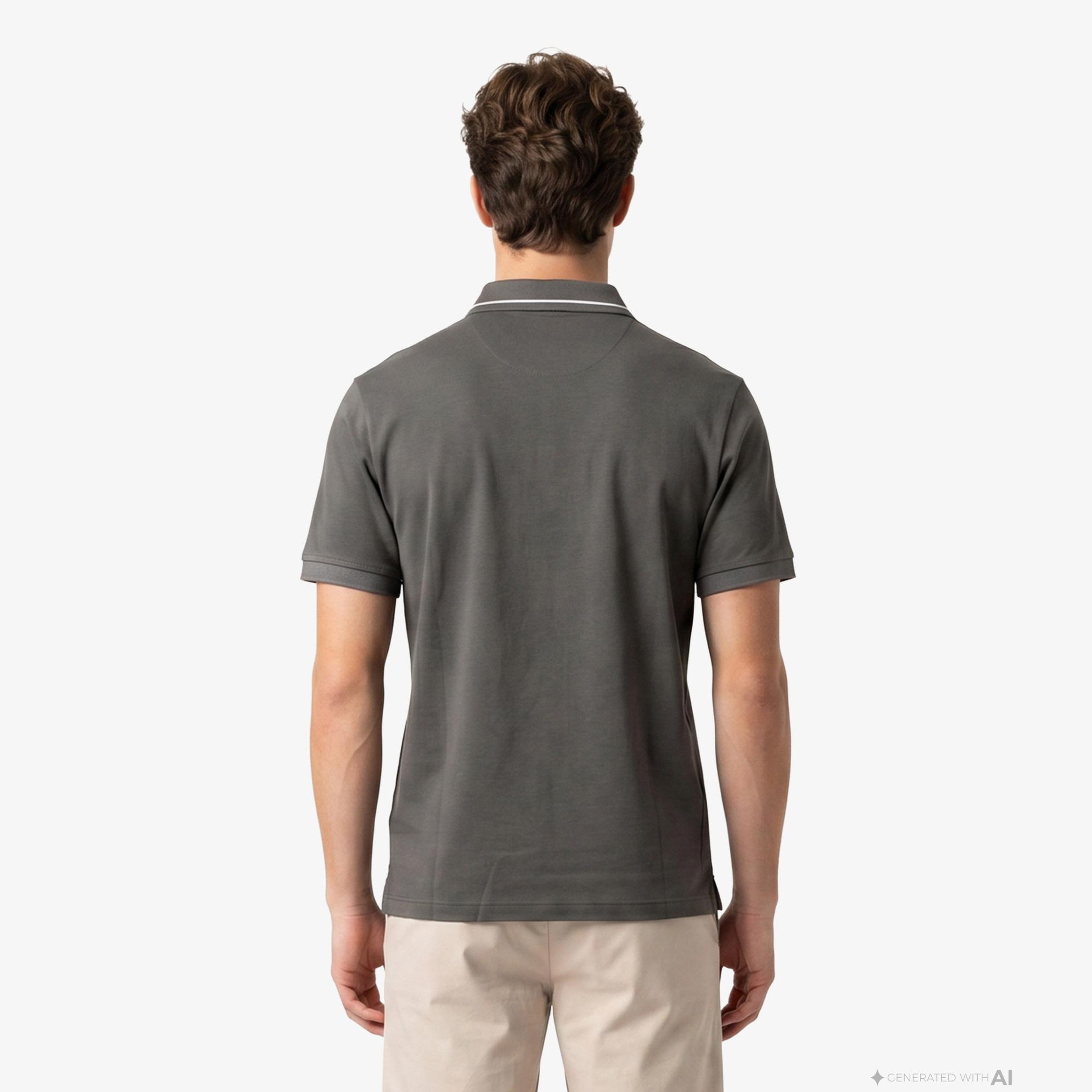 Armani Exchange Erkek Gri Polo