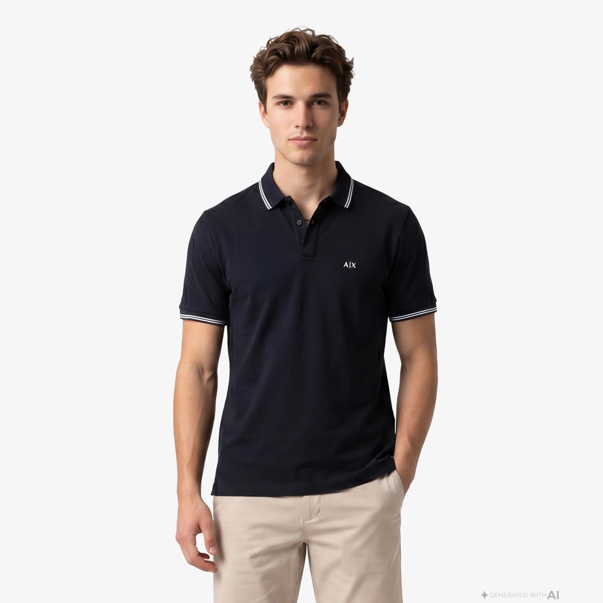 Armani Exchange Erkek Lacivert Polo