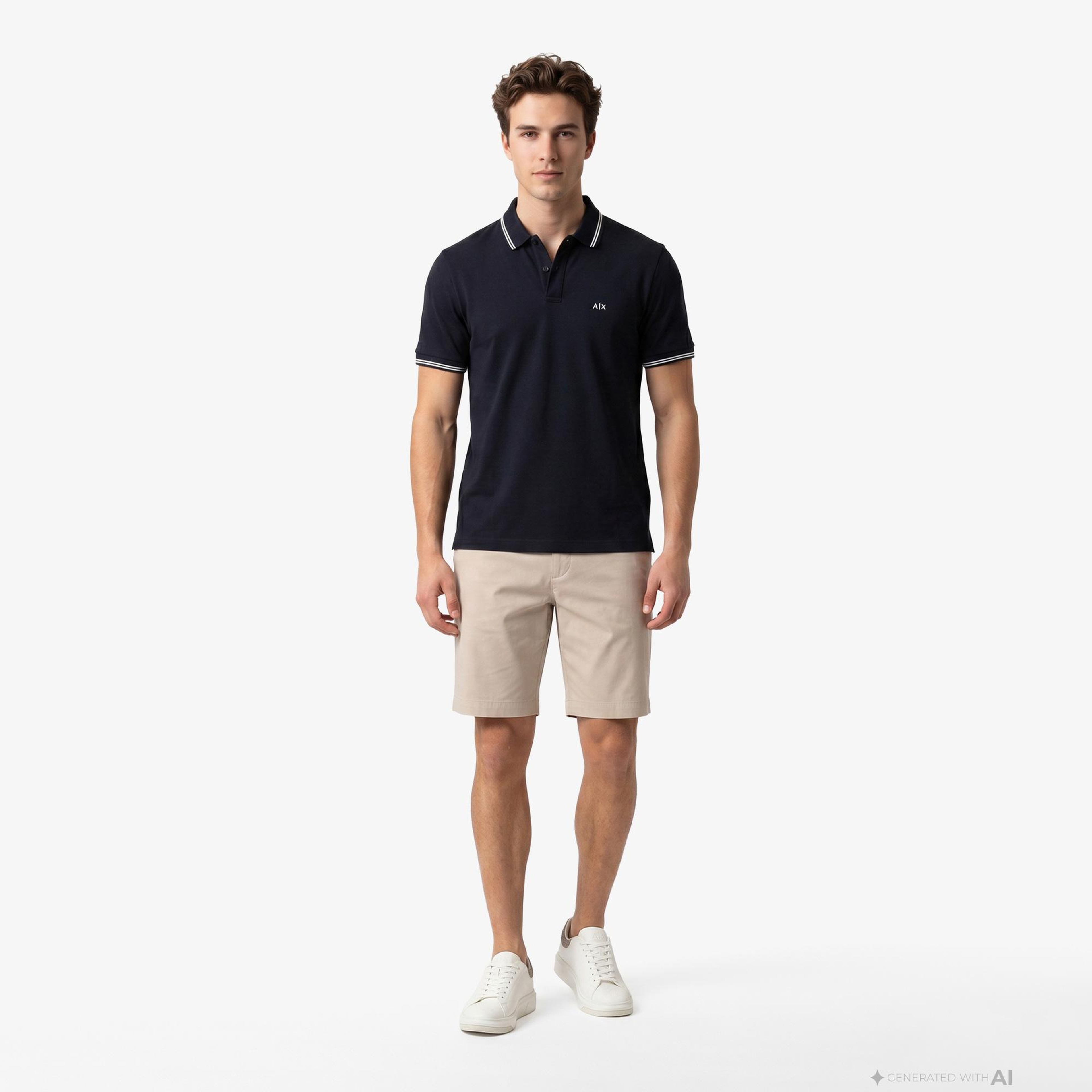 Armani Exchange Erkek Lacivert Polo