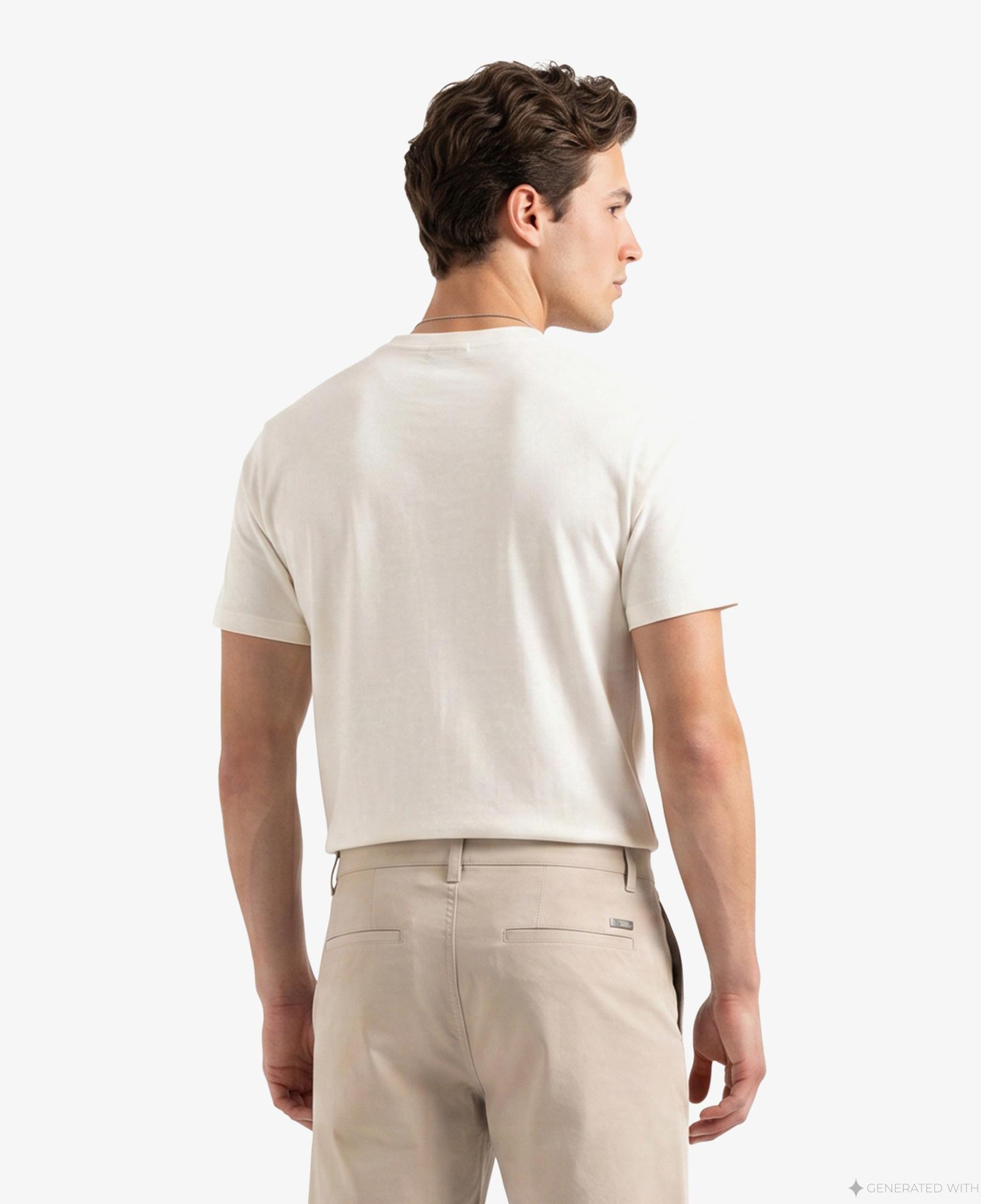 Armani Exchange Erkek Krem Rengi T-Shirt