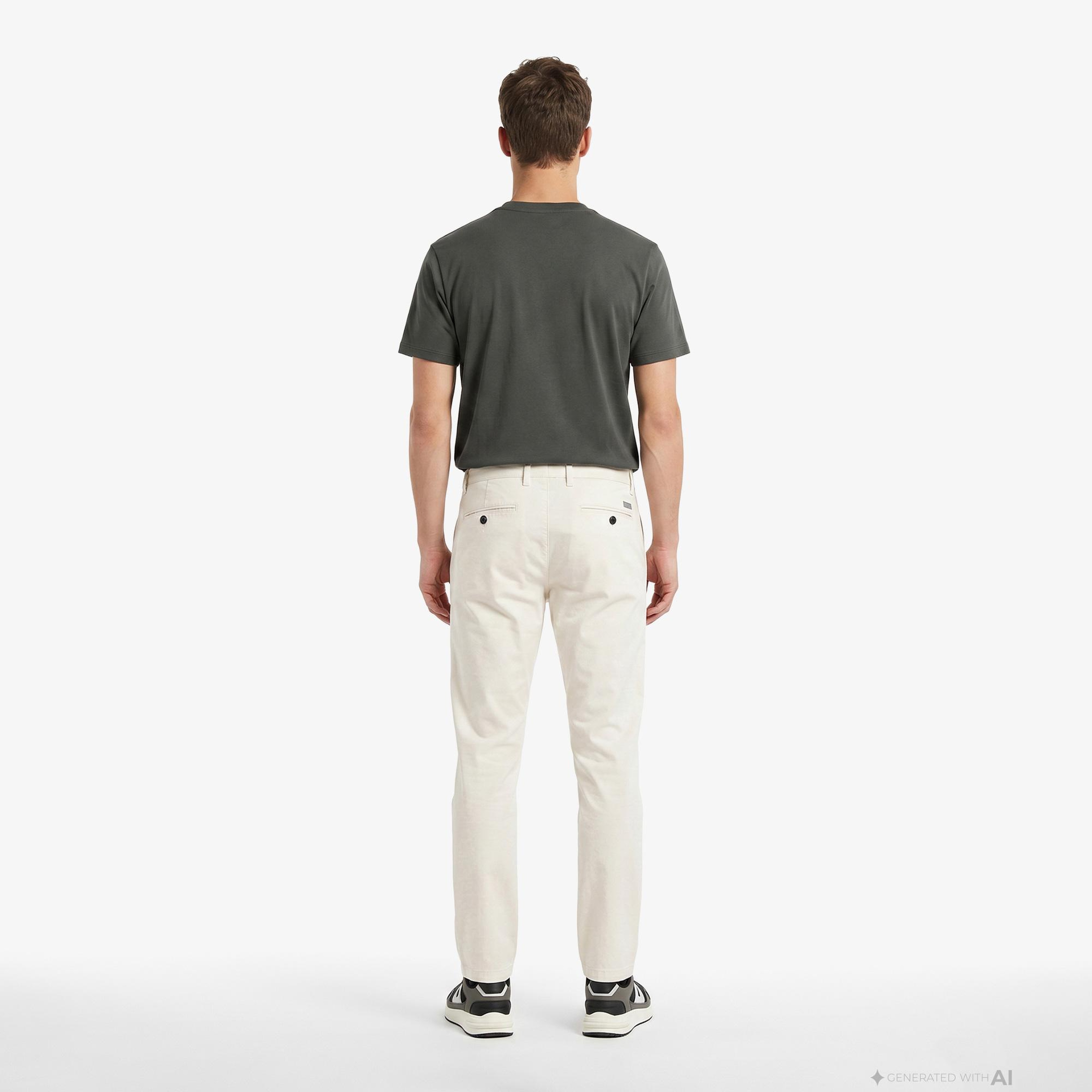 Armani Exchange Erkek Krem Pantolon