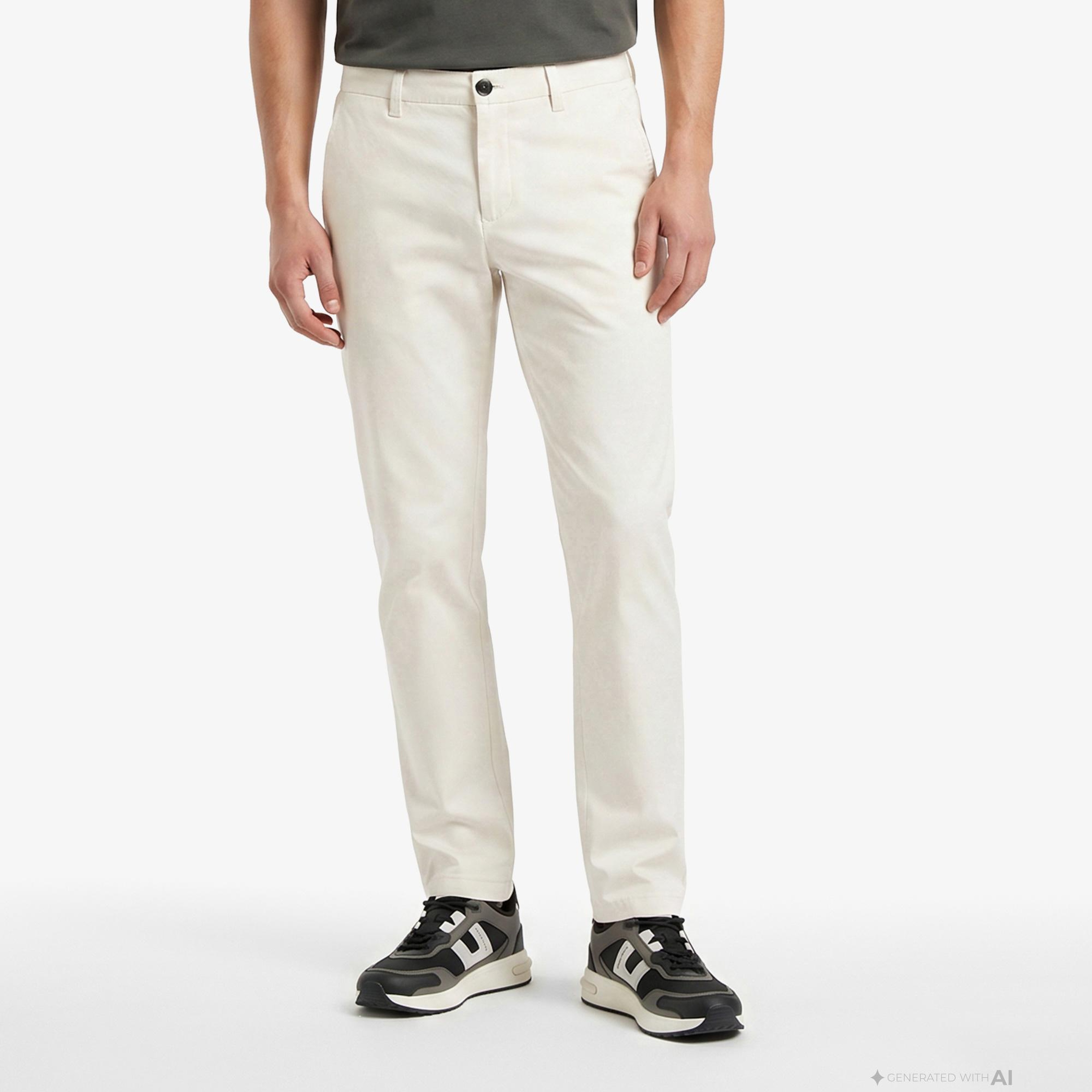 Armani Exchange Erkek Krem Pantolon