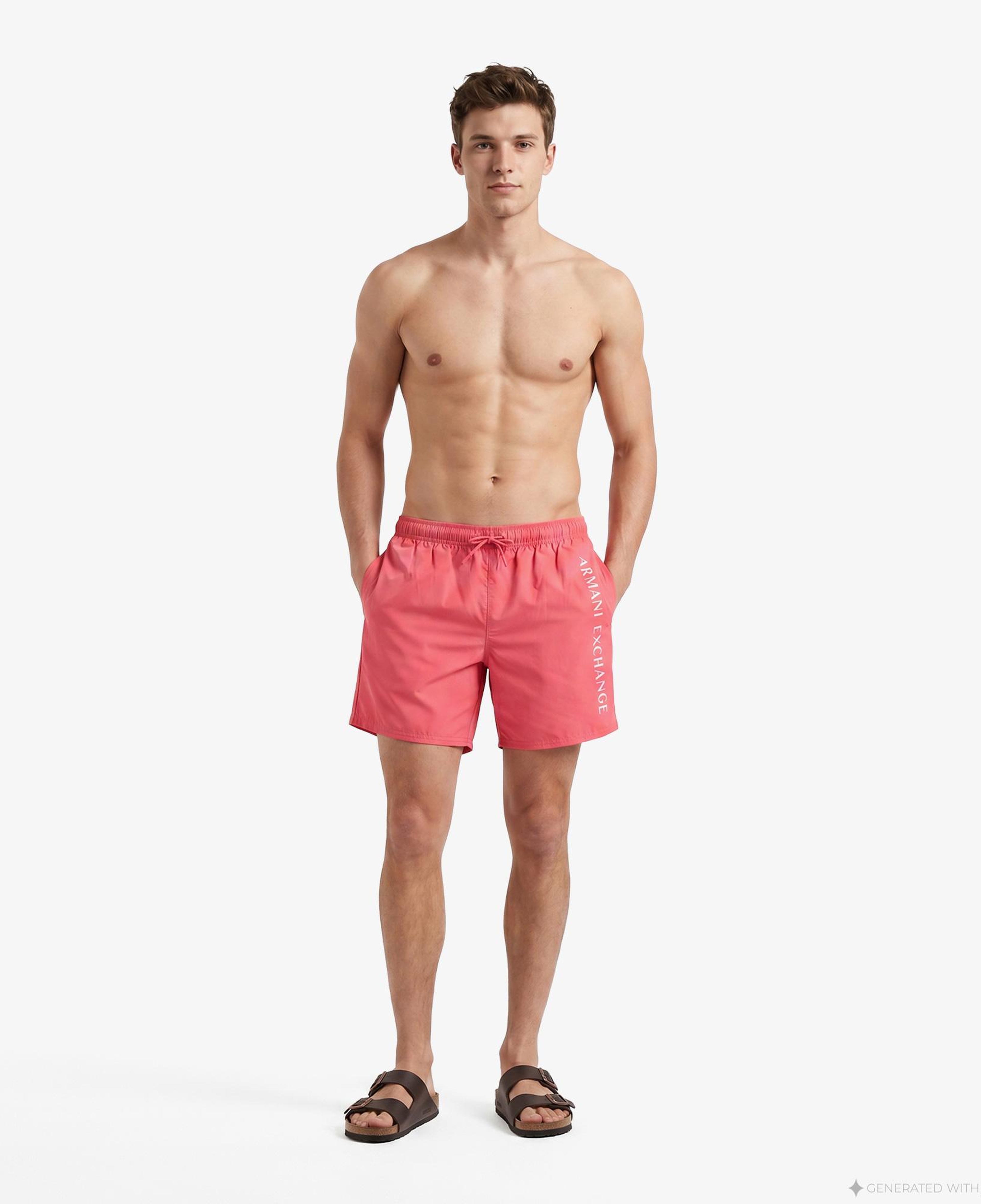 Armani Exchange Erkek Pembe Deniz Şortu