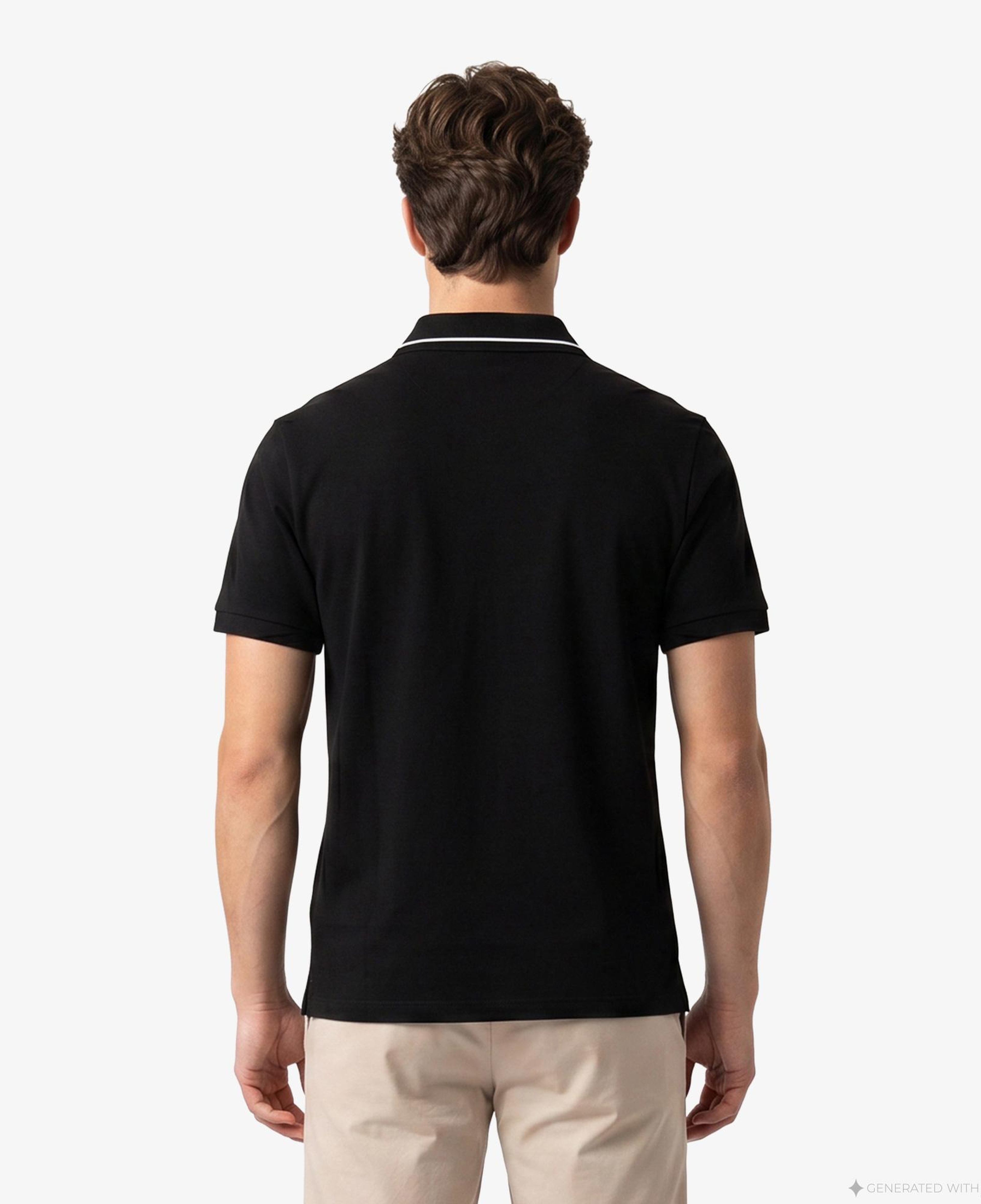 Armani Exchange Erkek Siyah Polo