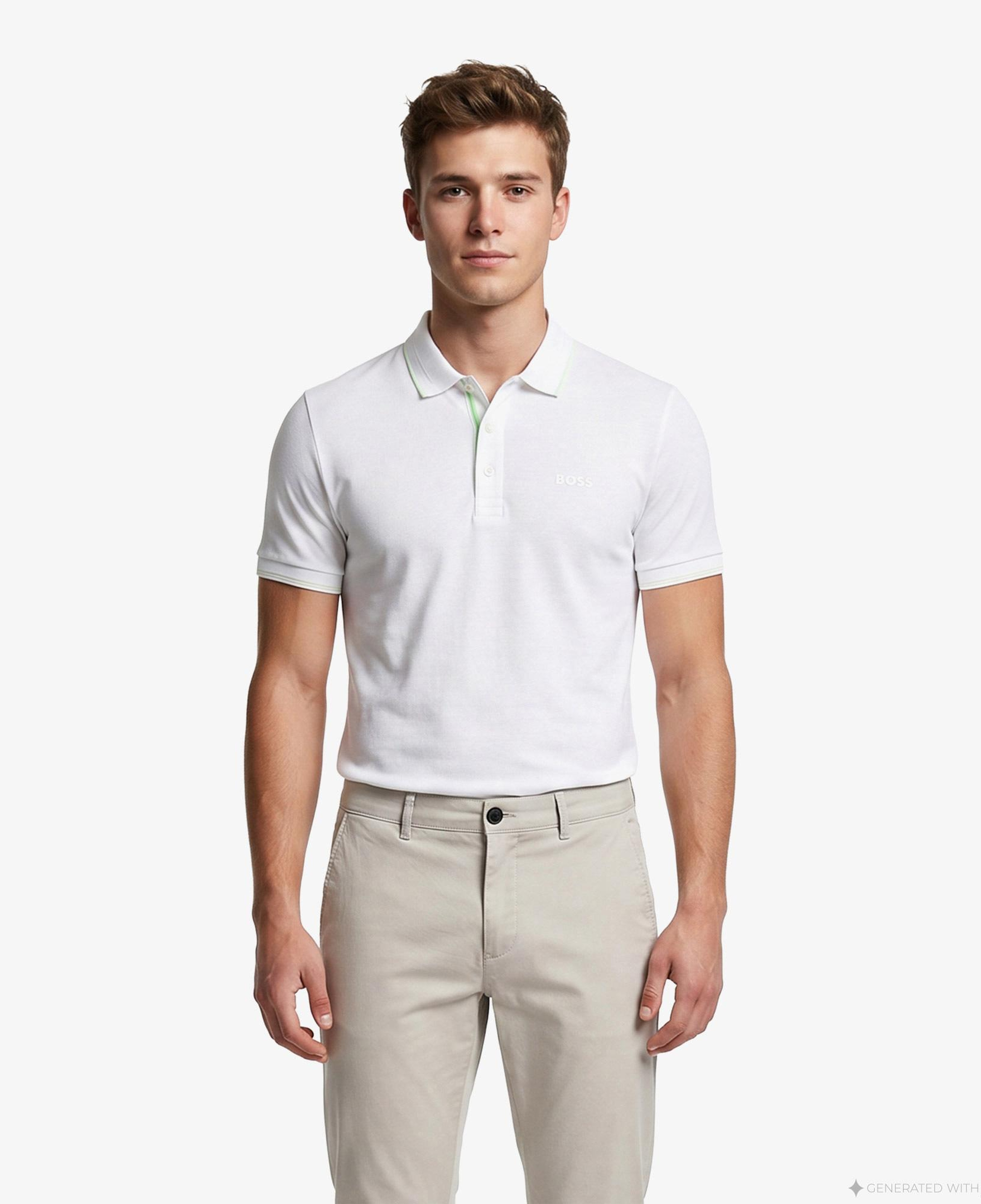 Boss Pio Erkek Beyaz Polo