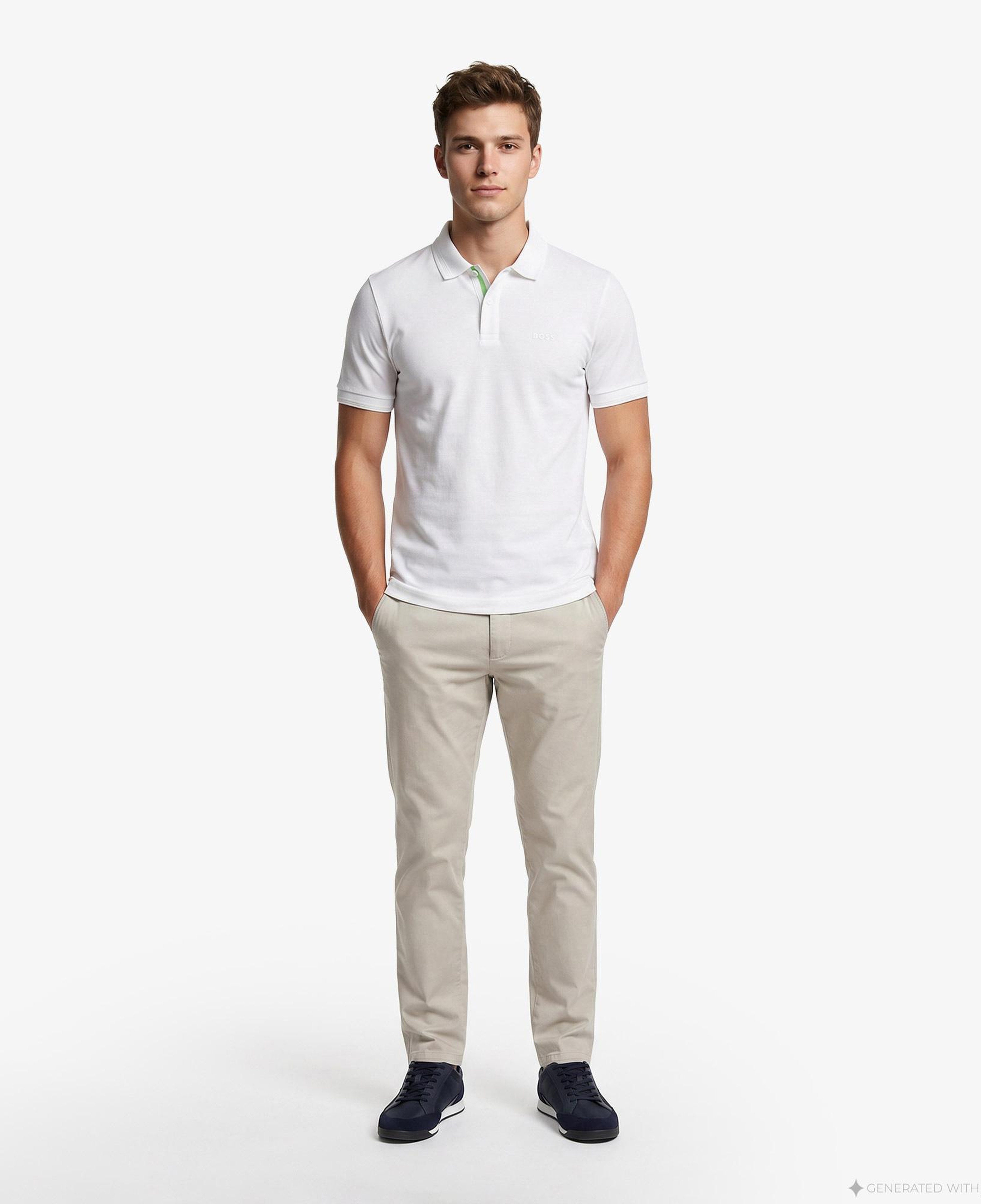 Boss Pio Erkek Beyaz Polo