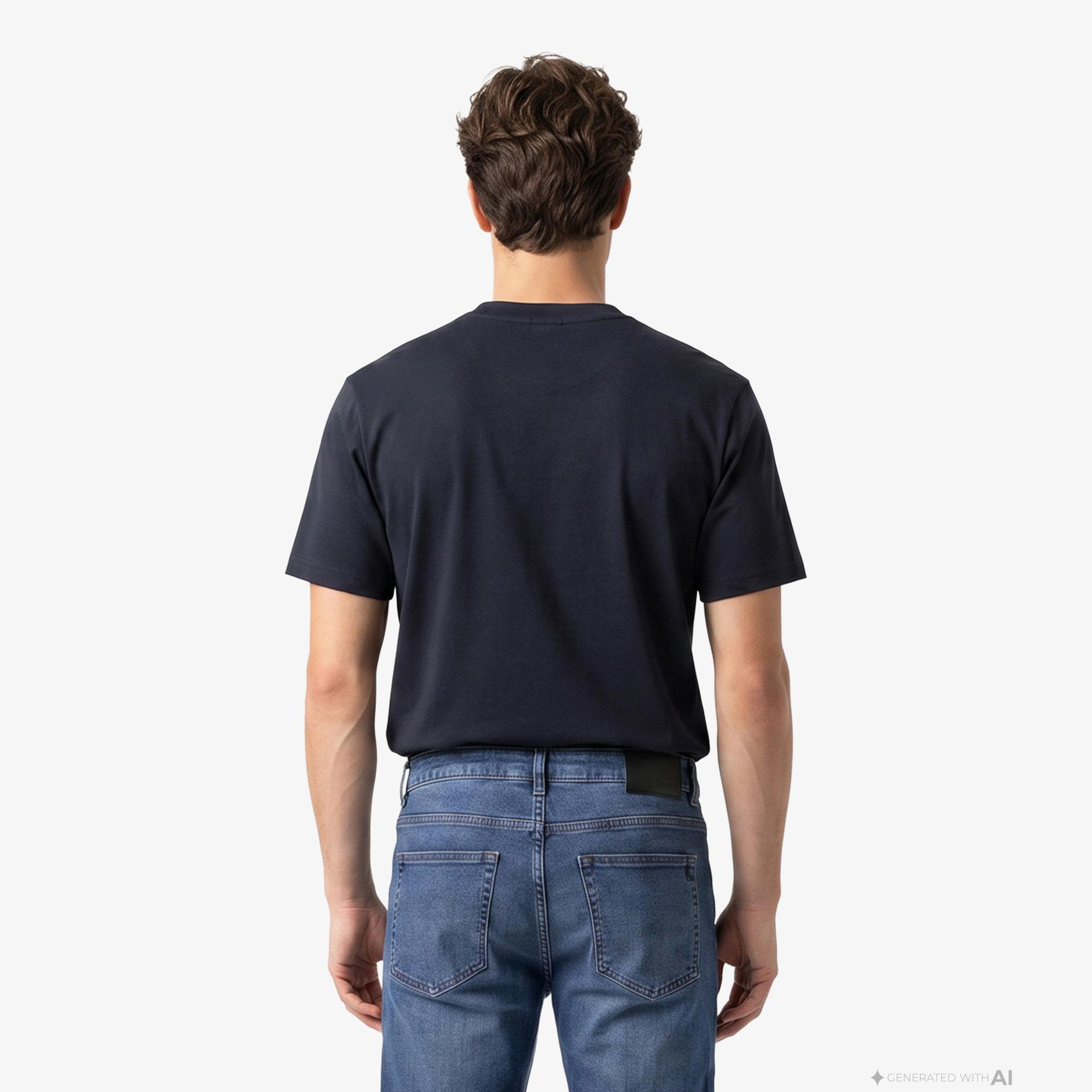 Boss Terrace Photo Erkek Lacivert T-Shirt