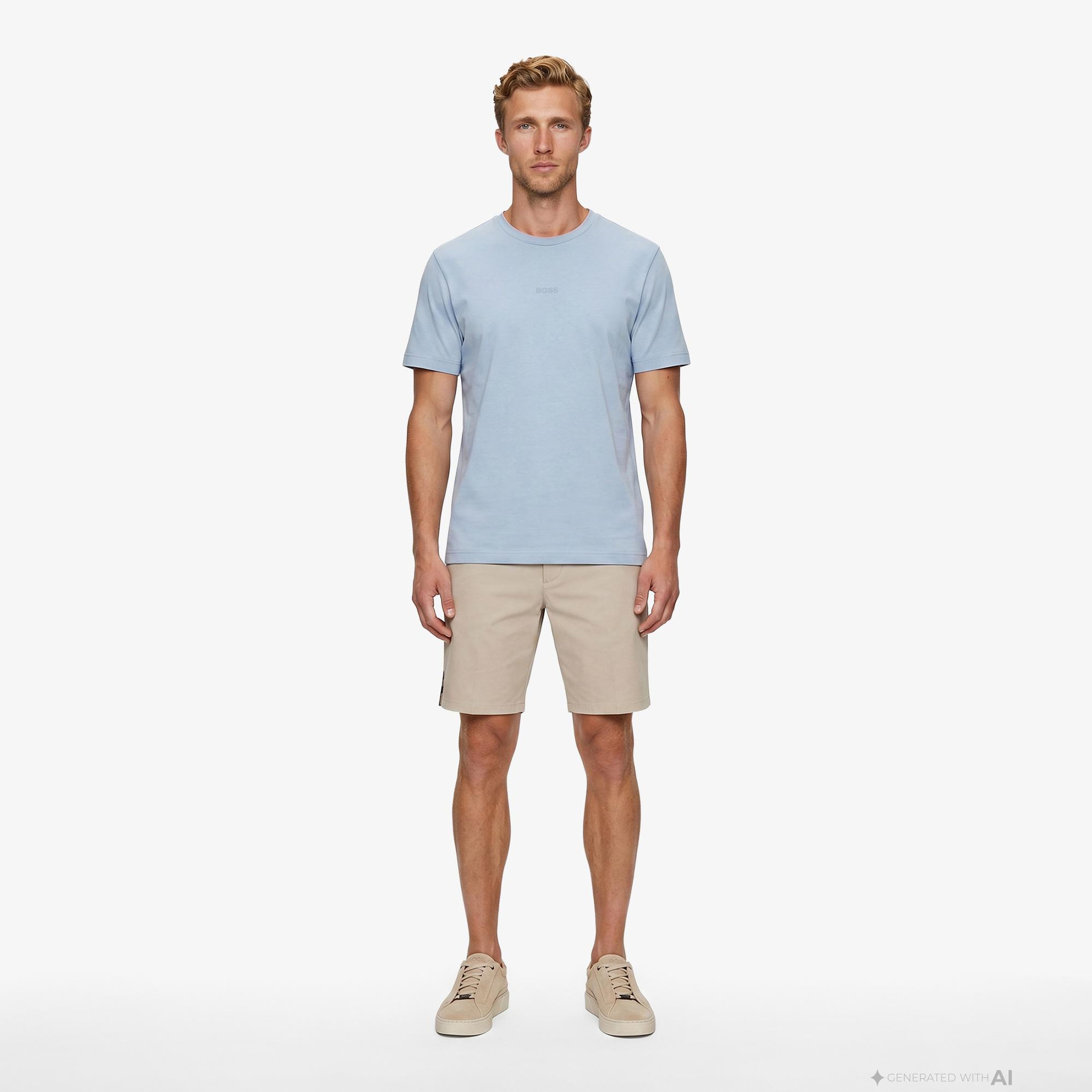 Boss Tchup Erkek Mavi T-Shirt