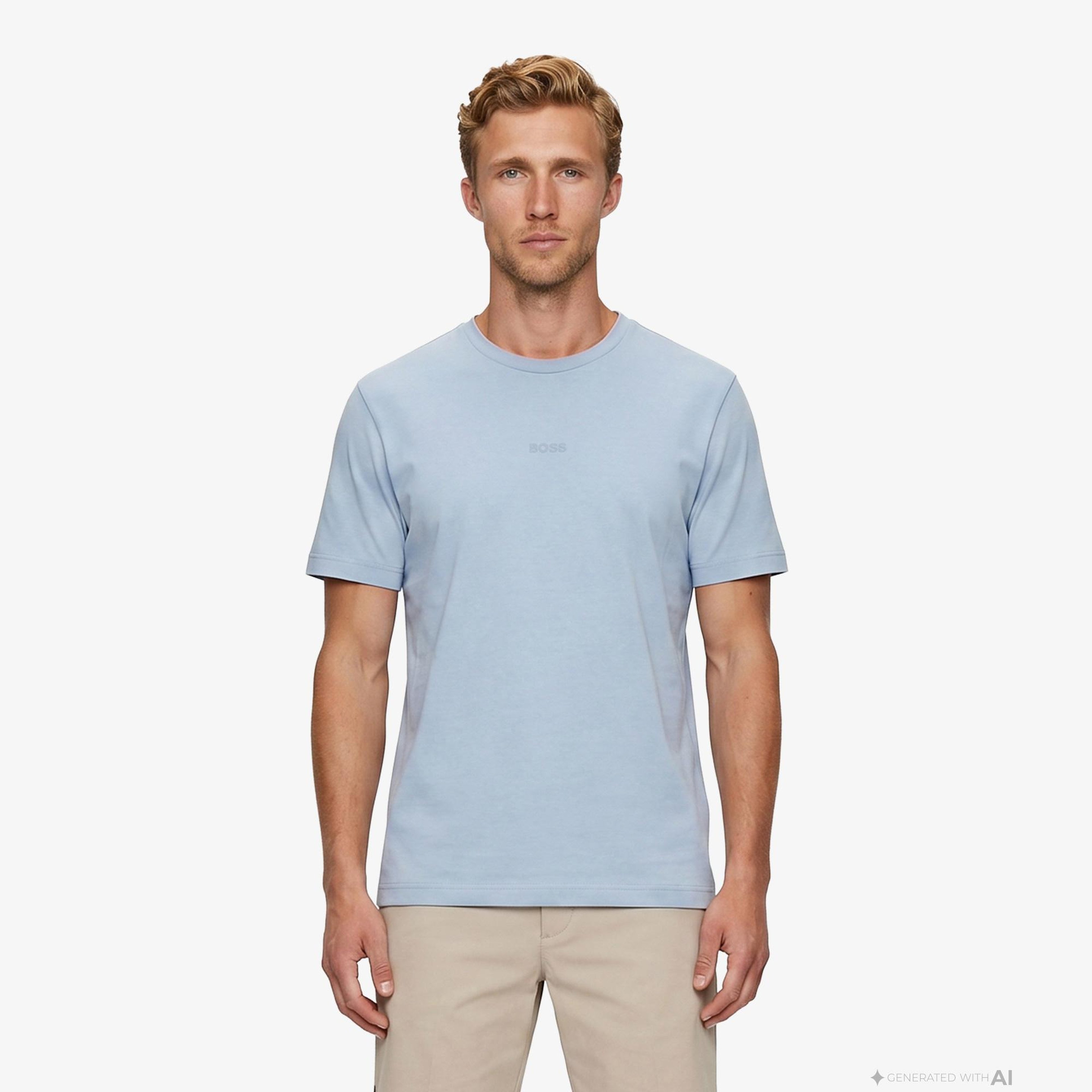 Boss Tchup Erkek Mavi T-Shirt