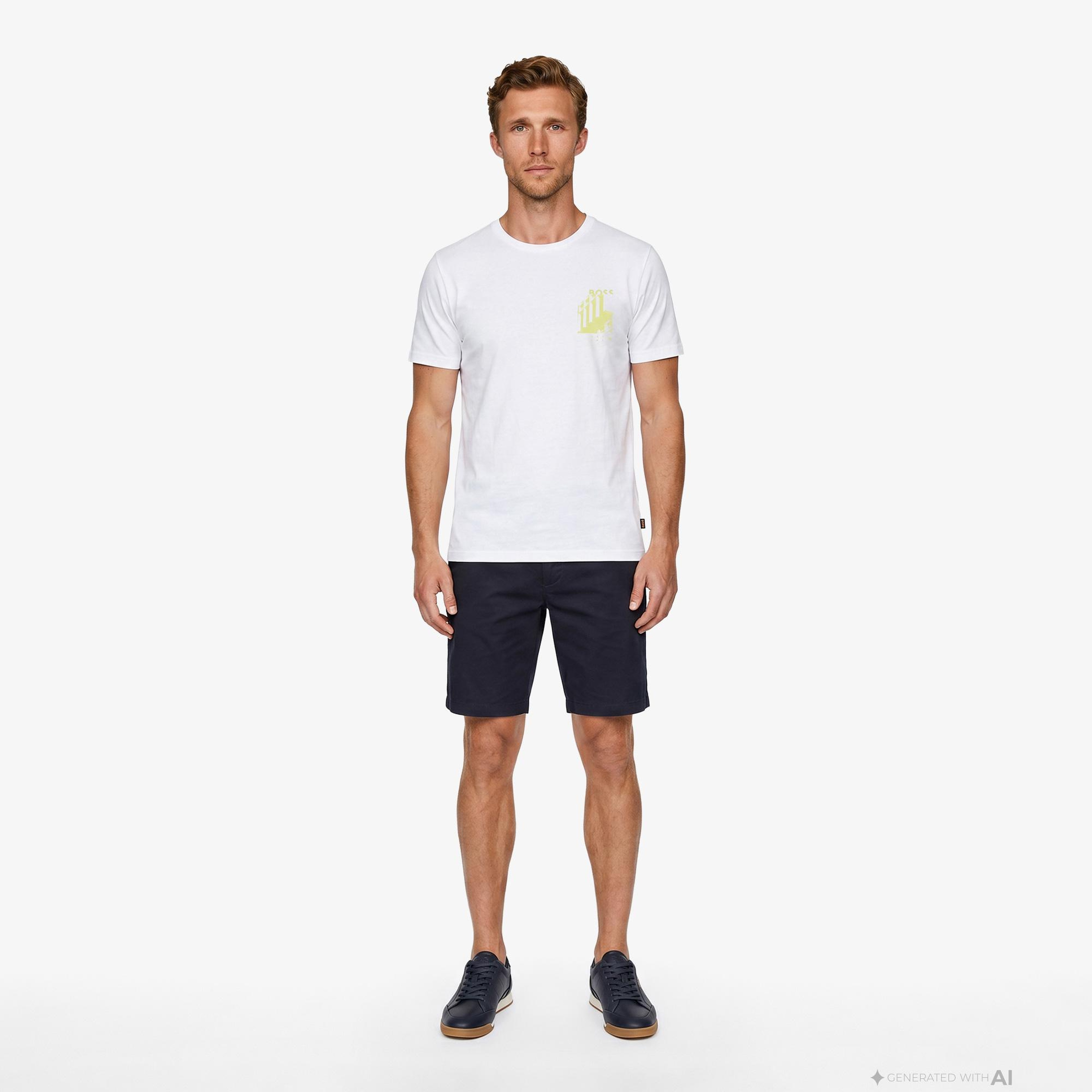 Boss Board Erkek Beyaz T-Shirt