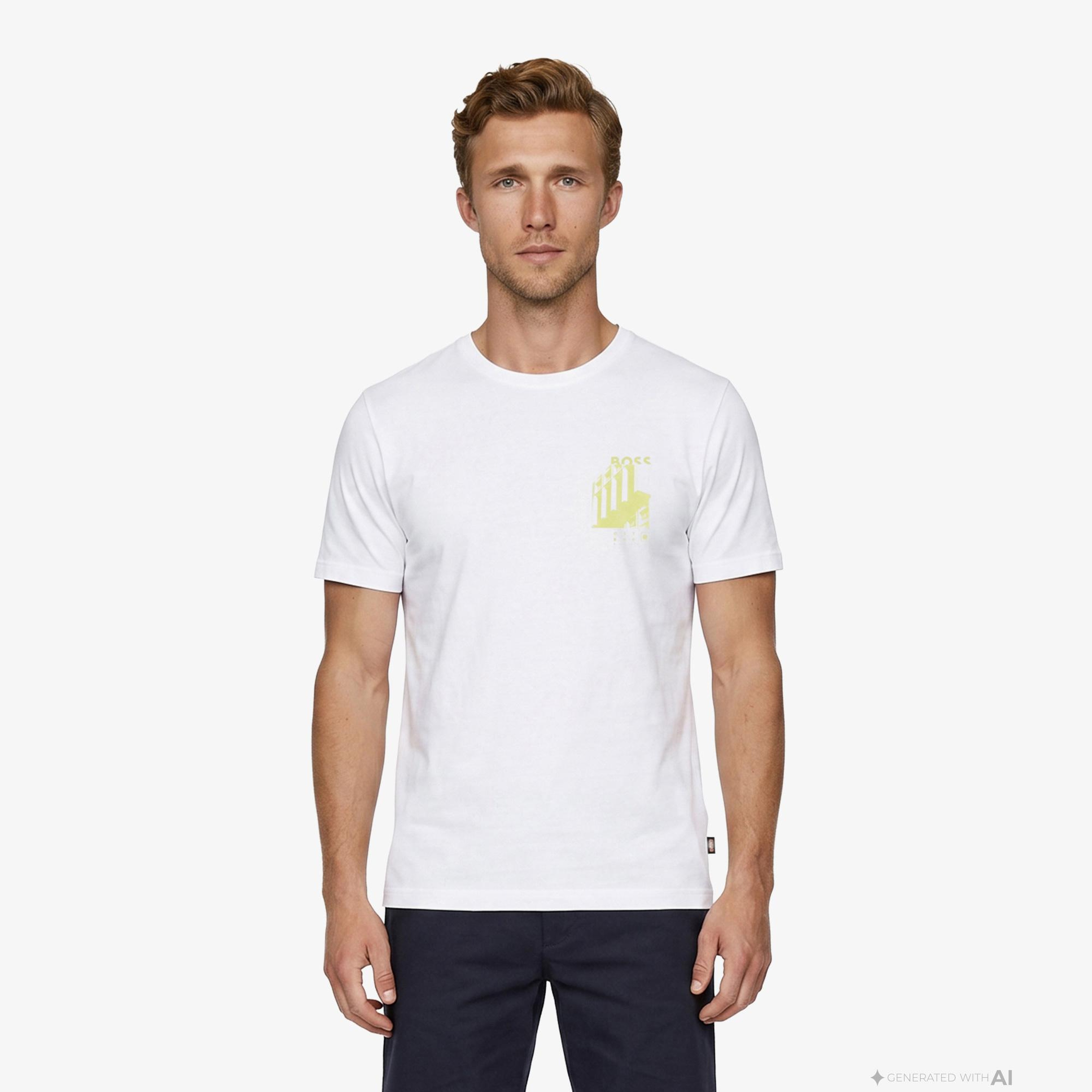 Boss Board Erkek Beyaz T-Shirt