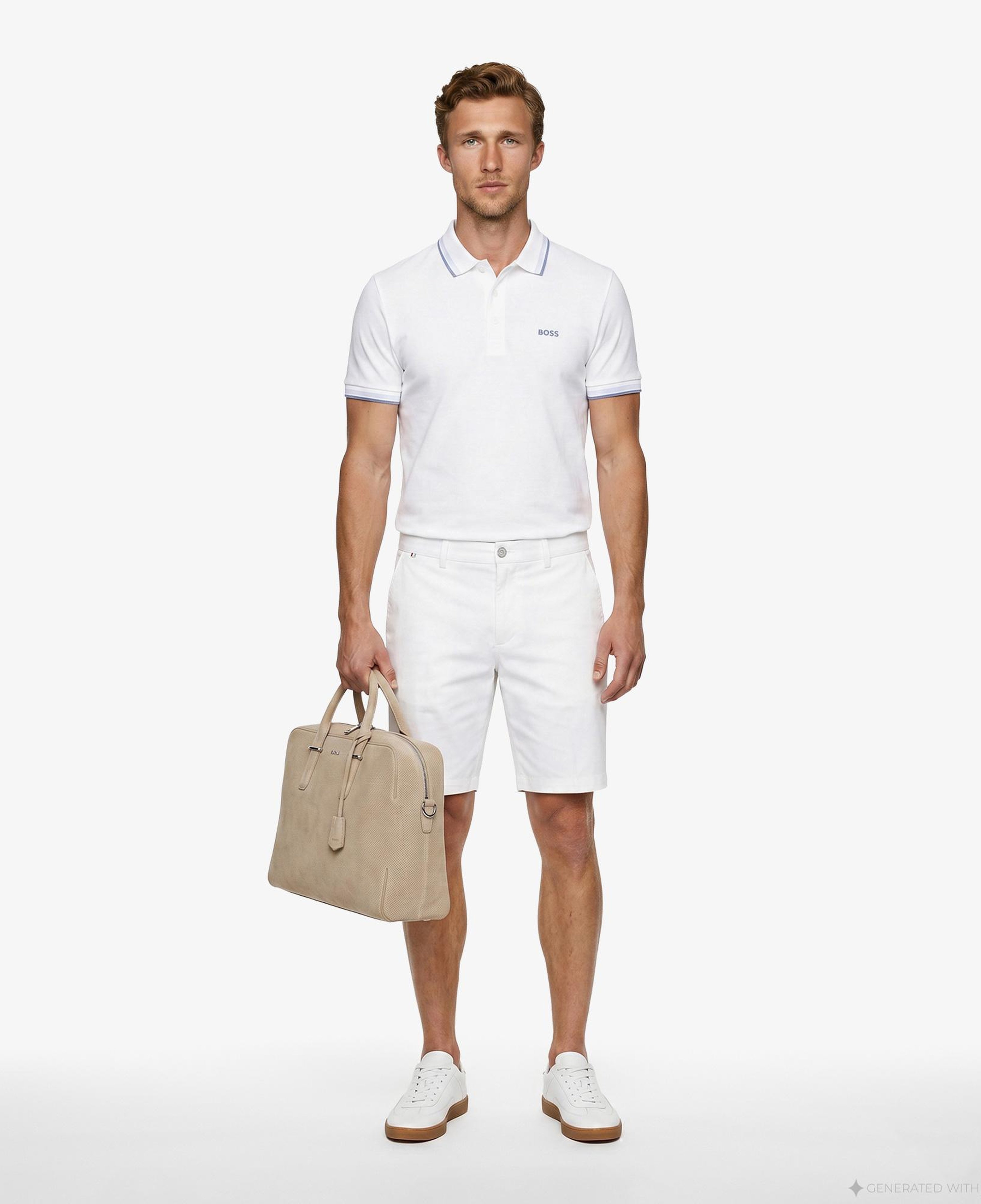 Boss Paddy Erkek Beyaz Polo