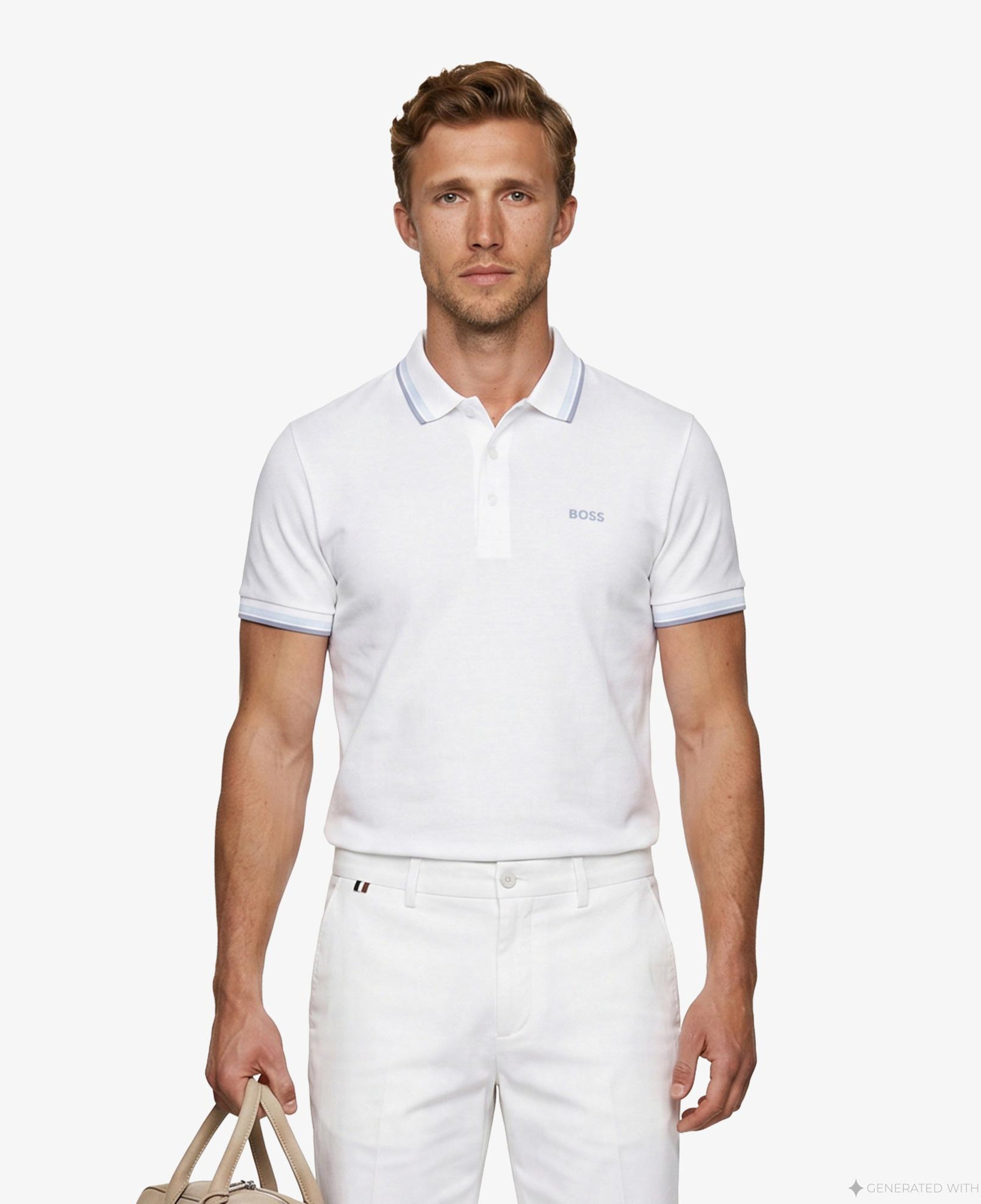 Boss Paddy Erkek Beyaz Polo