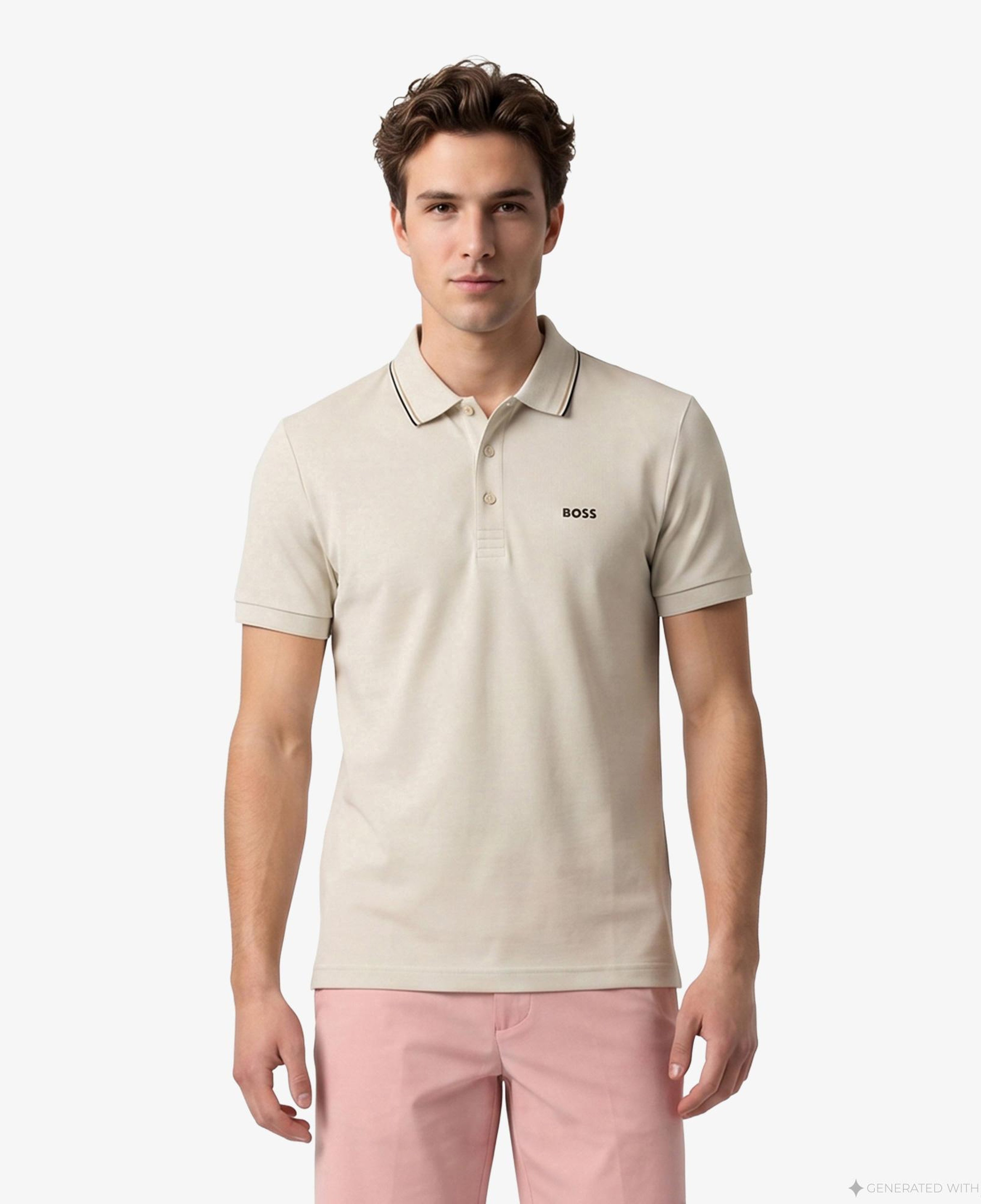 Boss Birdie Paule Erkek Bej Polo